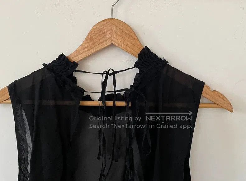 Ann Demeulemeester Sheer Backless Top.