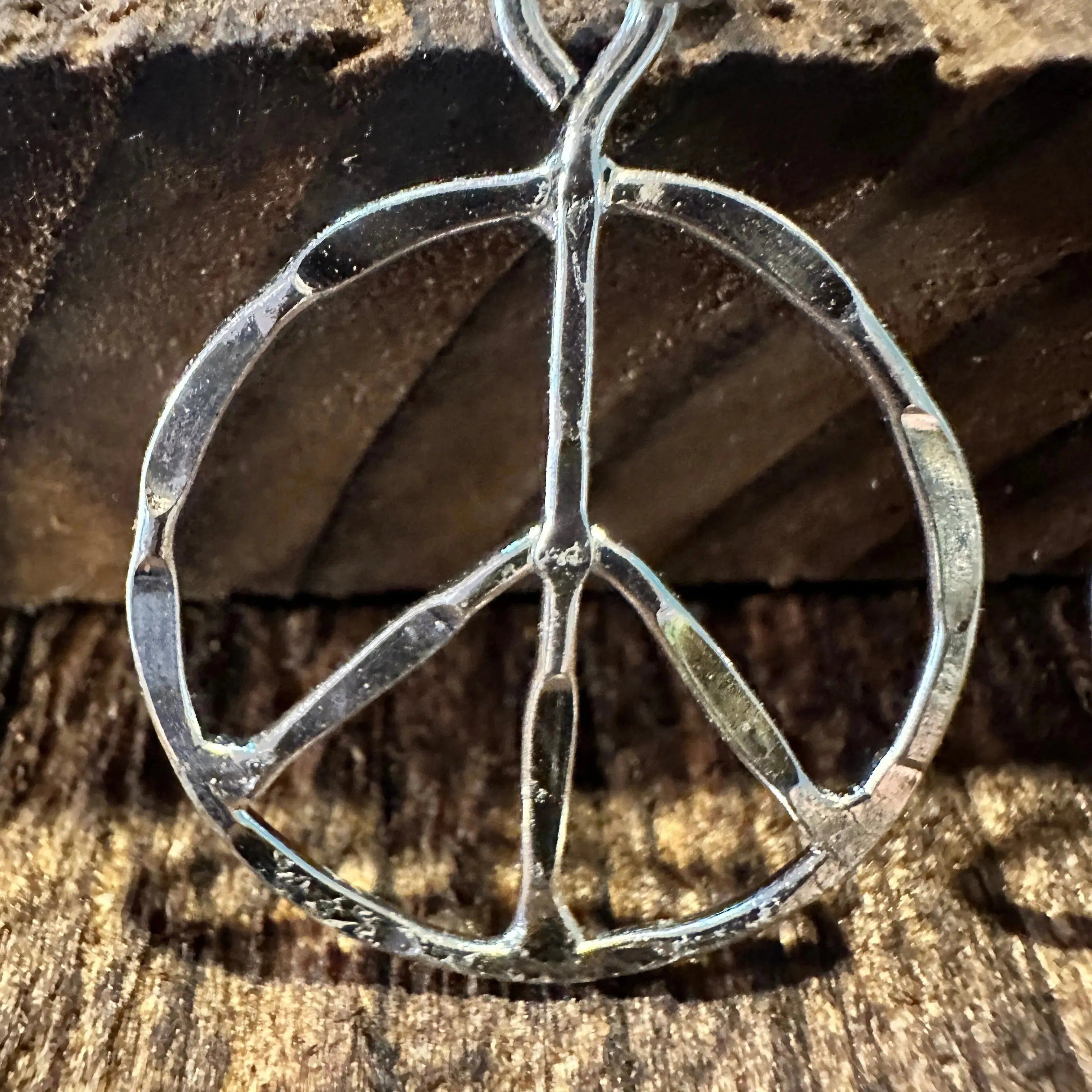 Other Handmade Artesian Hippie Silver Plated Peace Sign Drop Wire Size ONE SIZE - 4 Thumbnail