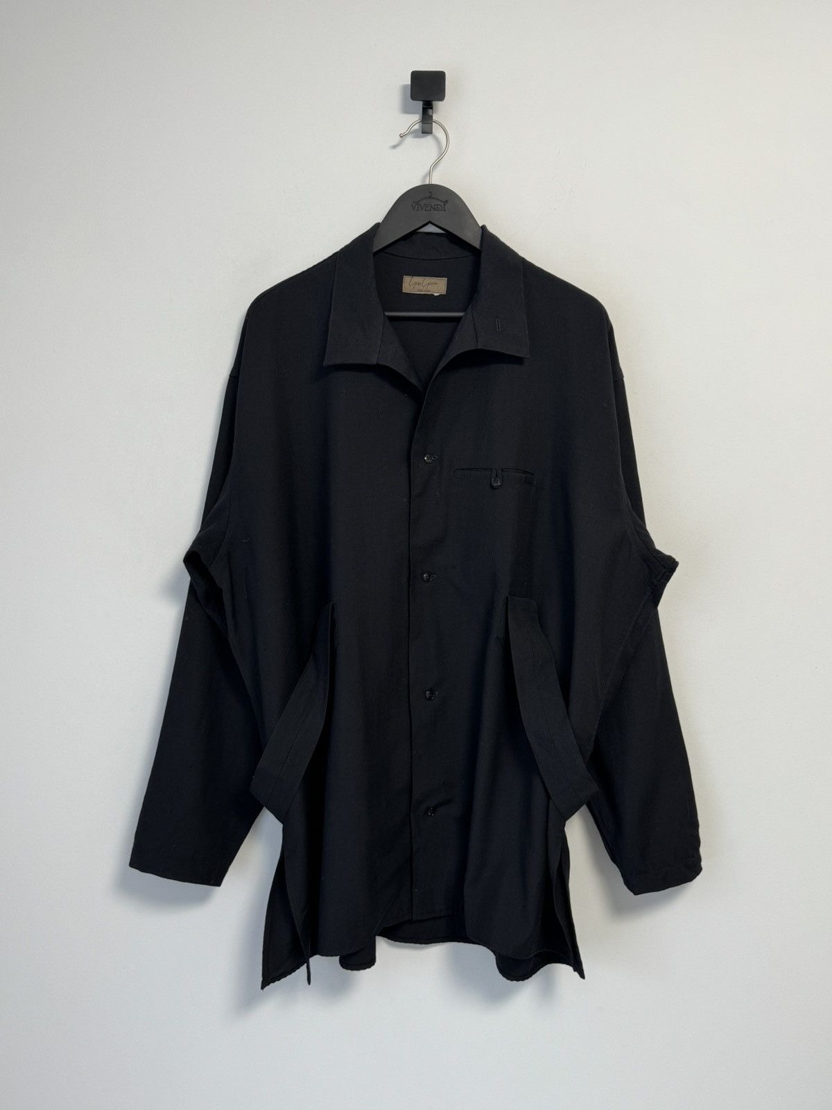 Yohji Yamamoto YOHJI YAMAMOTO POUR HOMME Strap Design Long Sleeve Shirt Size XL / US 12-14 / IT 48-50 - 1 Thumbnail