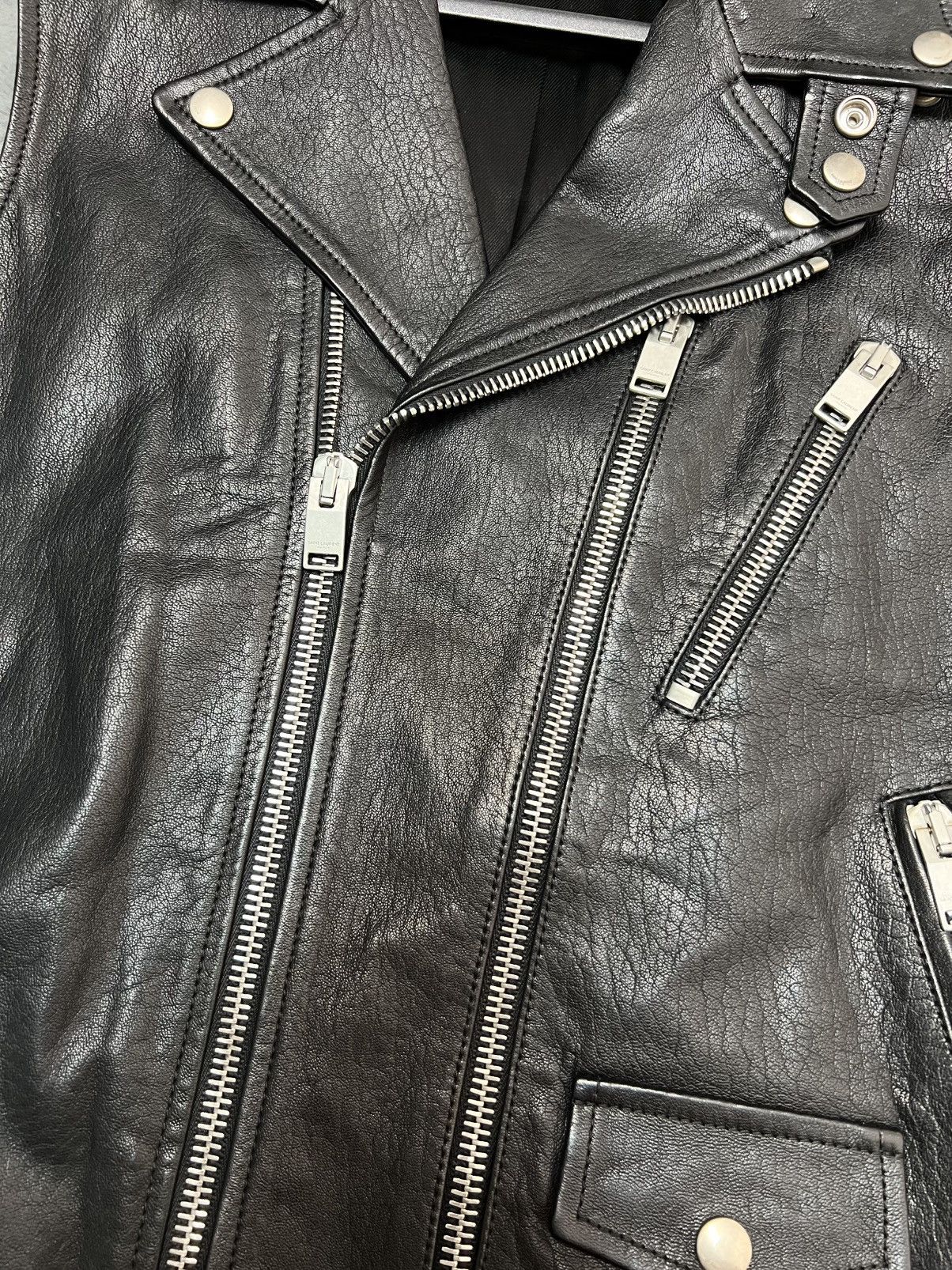 Saint Laurent Paris SS14 L17 Leather Vest sz 46 Size US S / EU 44-46 / 1 - 4 Thumbnail