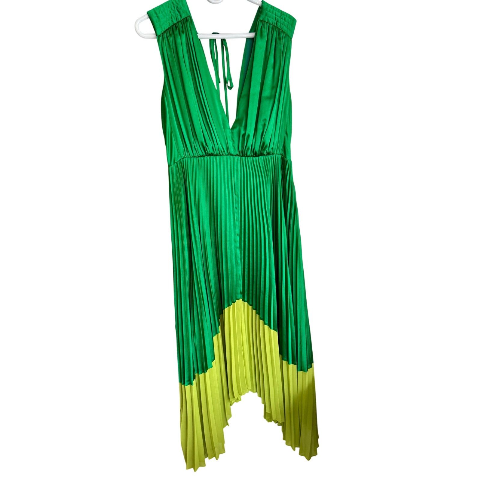 AMUR Amelia V-Neck Green Long Dress sz 10 - wpequipmentugltd.com