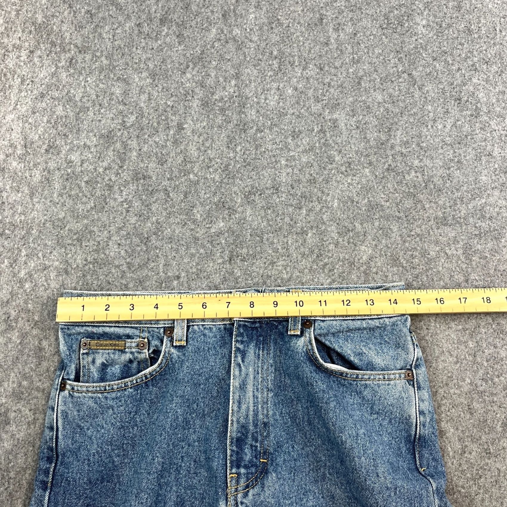 Calvin Klein Calvin Klein Jeans 30 34 Slim Denim Blue Vintage 90s Y2K Mens Jeans 5-Pocket Stonewash Blue Size US 30 / EU 46 - 6 Thumbnail