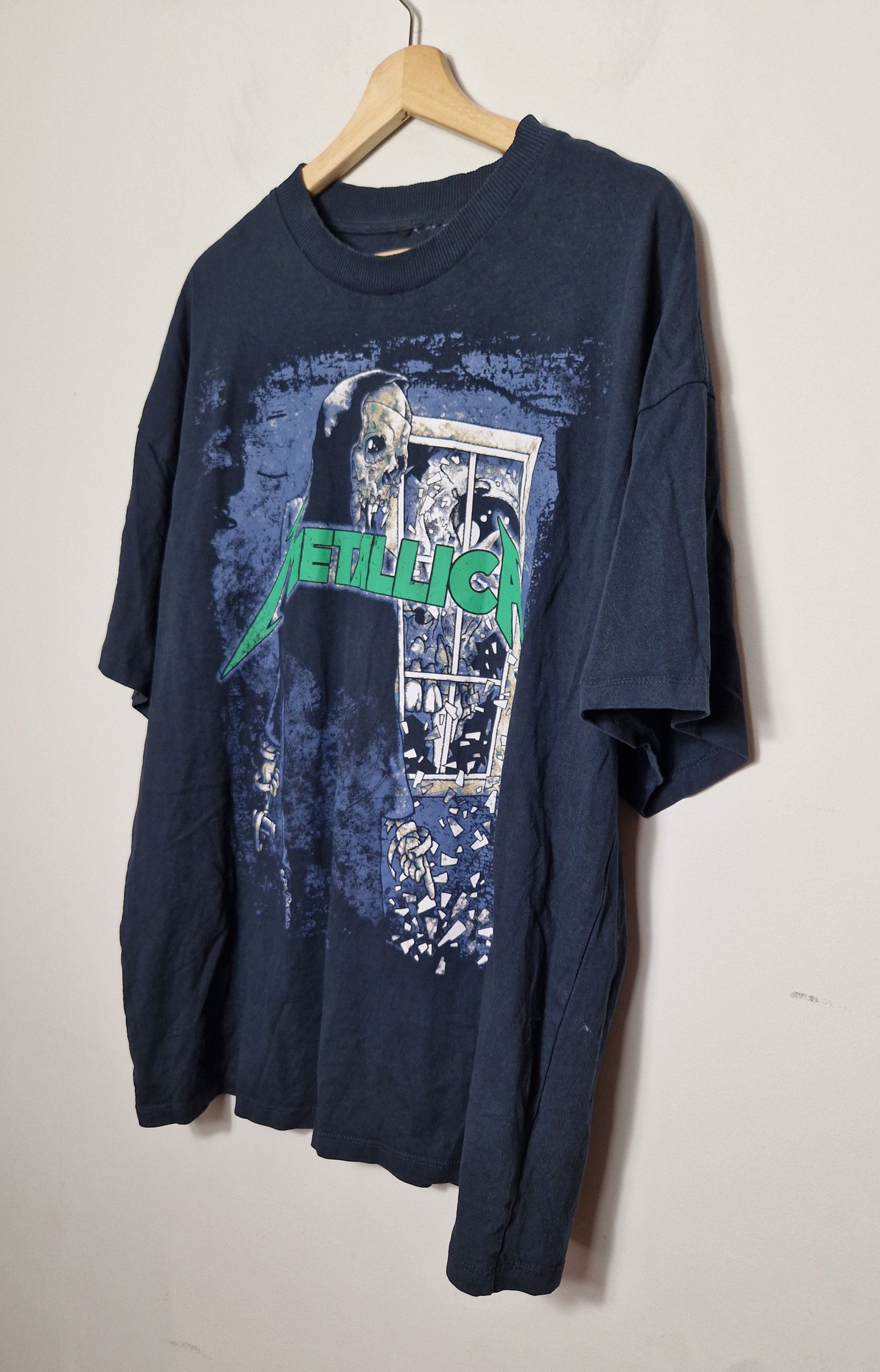 Band Tees Metallica faded washed off distressed tee Size US XL / EU 56 / 4 - 3 Thumbnail