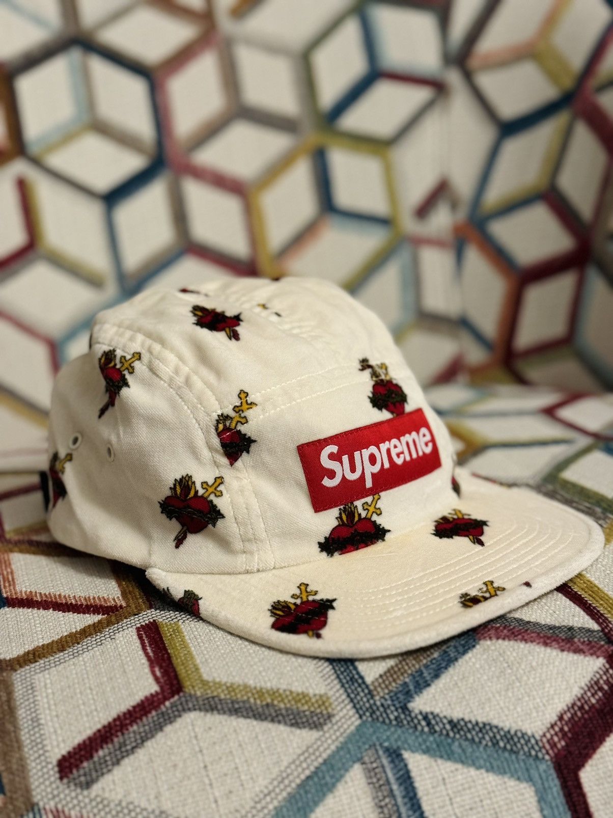 Supreme Sacred Hearts Volour Camp top Hat