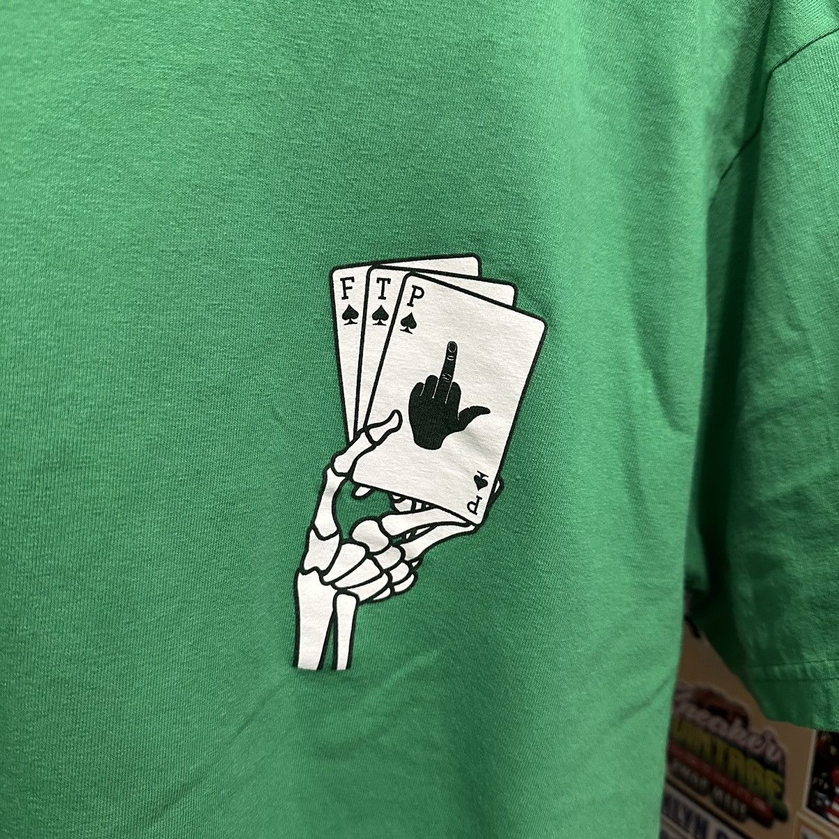 Fuck The Population FTP poker tee green L Size US L / EU 52-54 / 3 - 2 Thumbnail