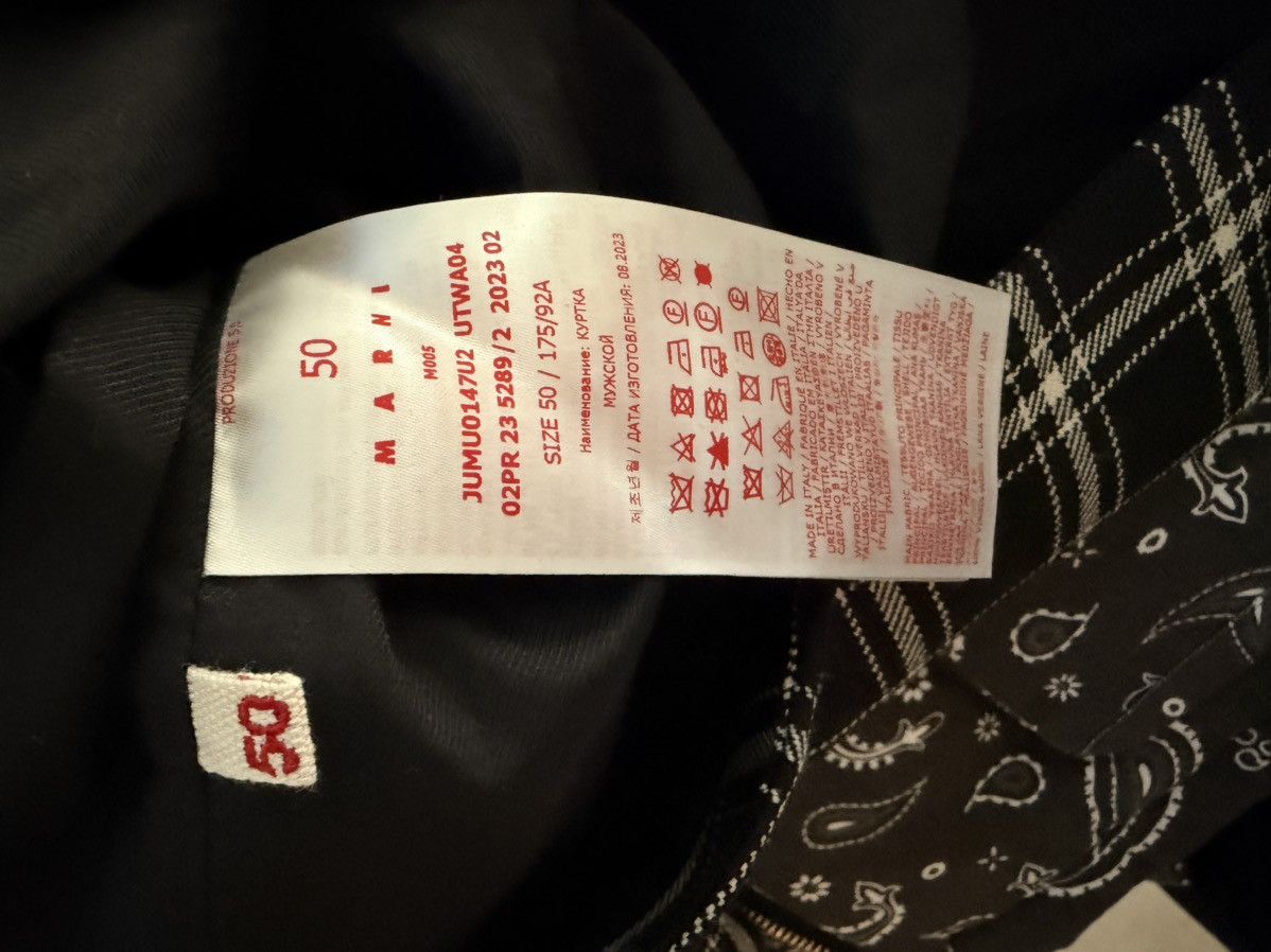 Marni MARNI PLAID ZIP WOOL JACKET Size US L / EU 52-54 / 3 - 4 Thumbnail