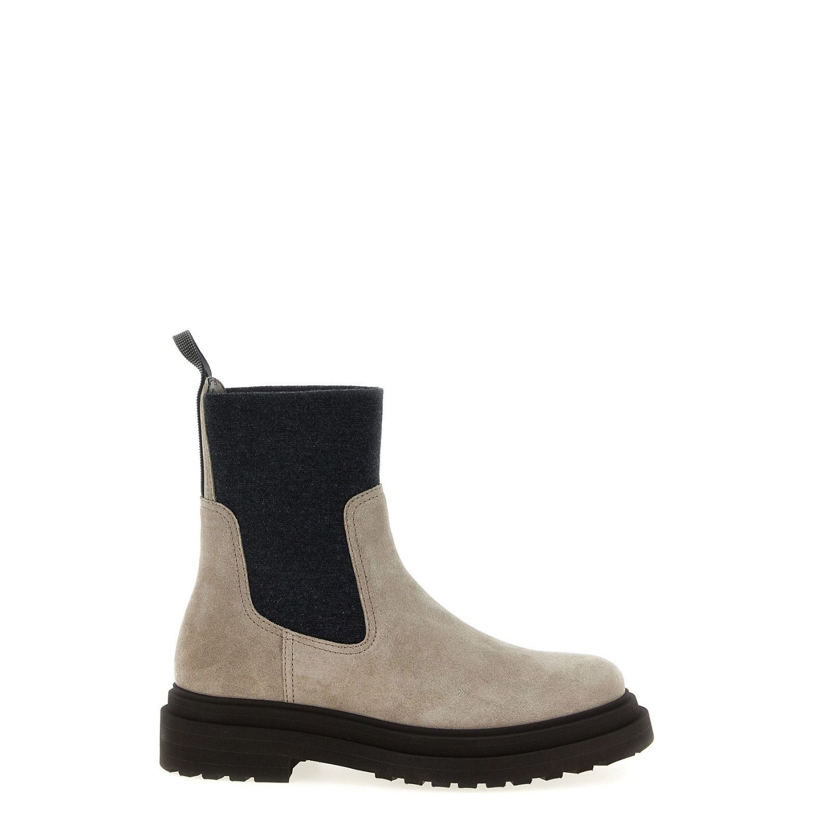 Brunello Cucinelli BRUNELLO CUCINELLI Beige Suede Ankle Boots New & Authentic ( Size US 11 / IT 41 - 1 Thumbnail