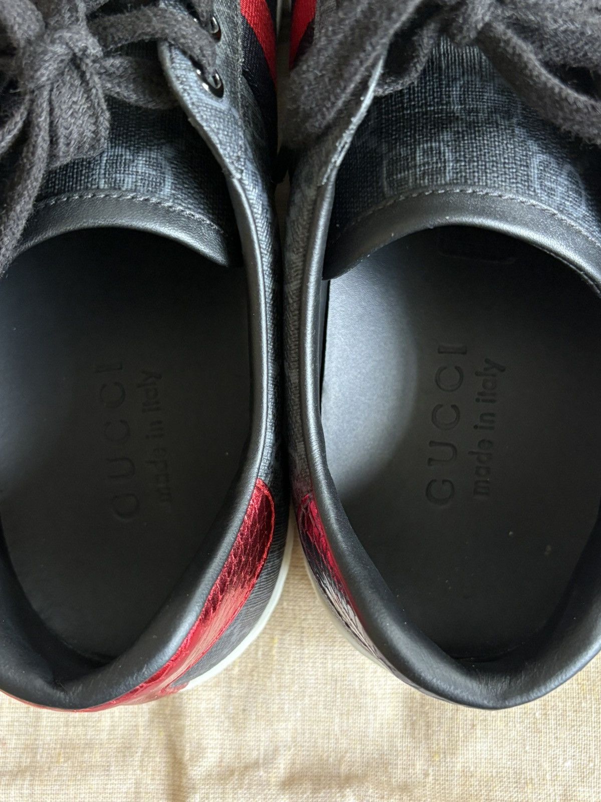 Gucci Black Ace Sneakers Size US 6 / EU 39 - 8 Thumbnail