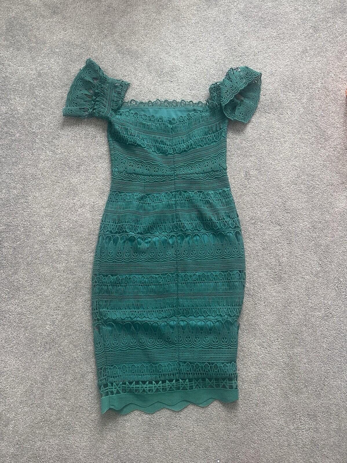 Other Free People x Saylor Bodycon Dress Mariah Green Lace M Size M / US 6-8 / IT 42-44 - 3 Thumbnail