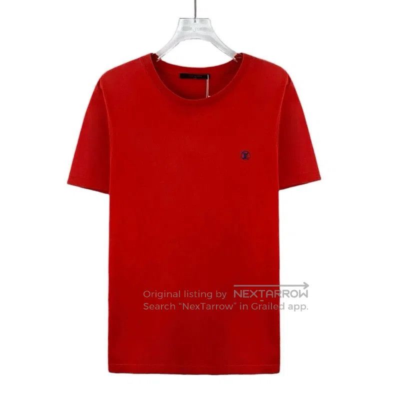 Louis Vuitton Louis Vuitton Red Logo Embroidered T. Size US S / EU 44-46 / 1 - 1 Thumbnail