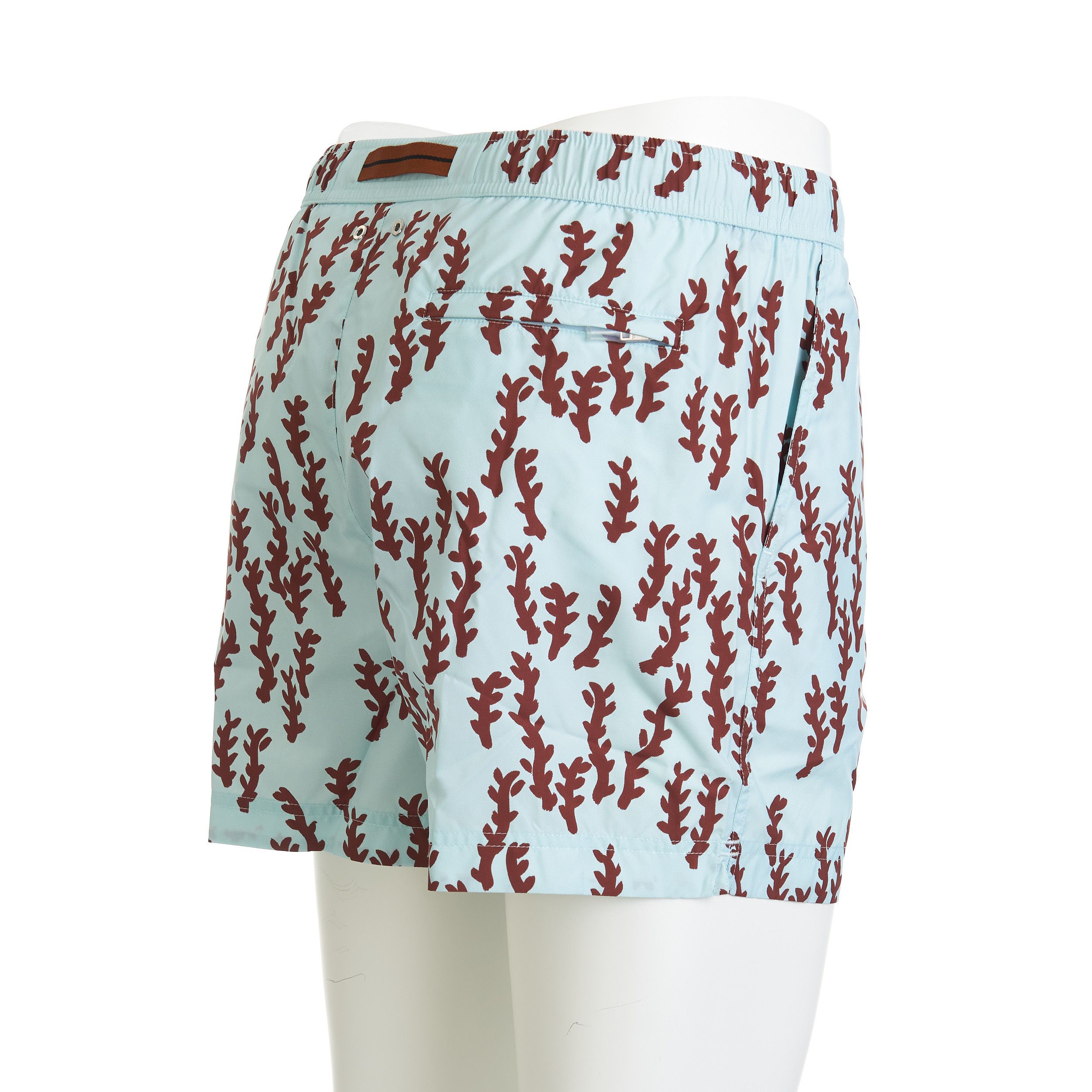 Ermenegildo Zegna Light Blue Terracotta Oasi Print Swim Trunks Size M Size US 30 / EU 46 - 8 Thumbnail