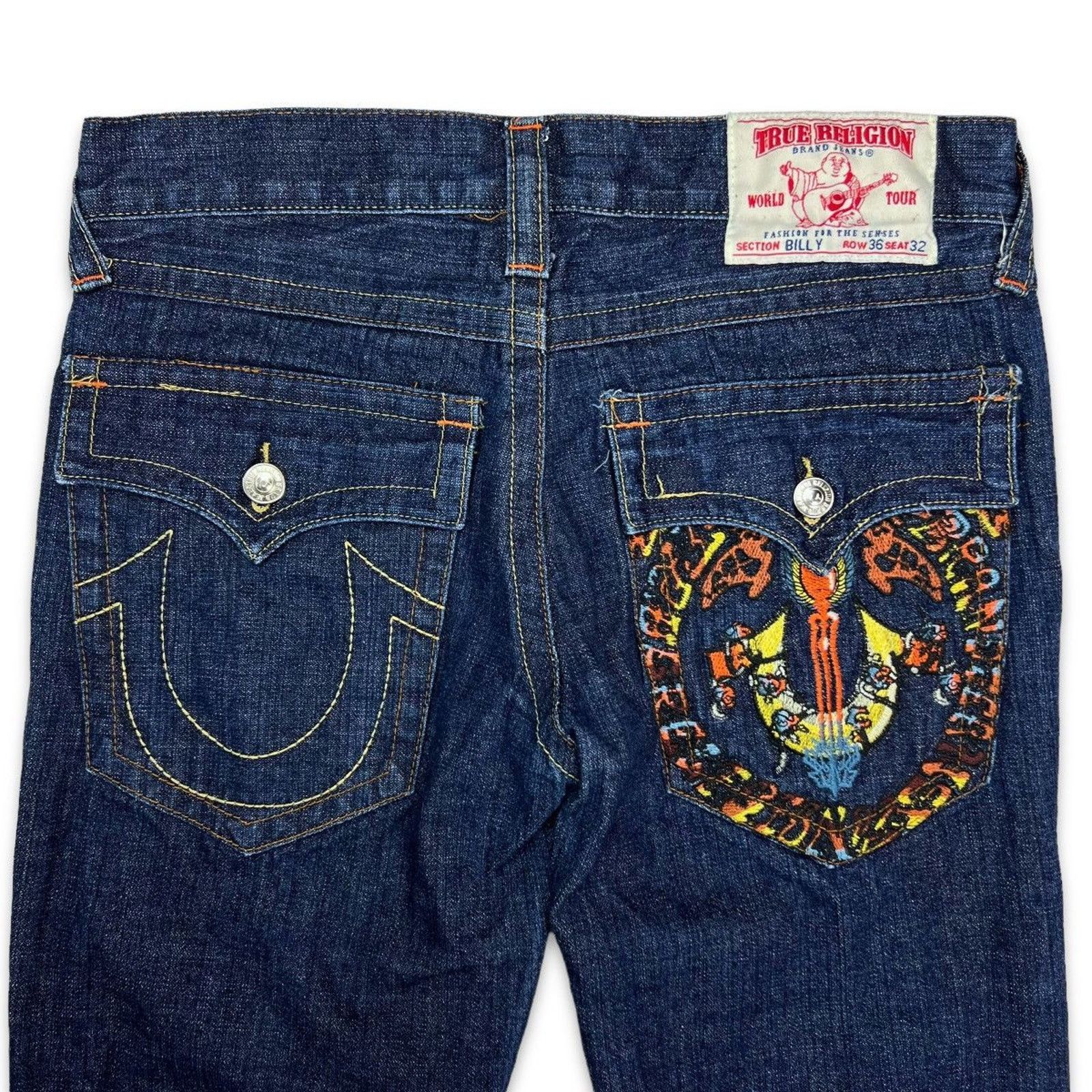 True Religion × Vintage Vintage True Religion Billy Jeans 36x32 USA Bootcut Denim Size US 36 / EU 52 - 5 Thumbnail