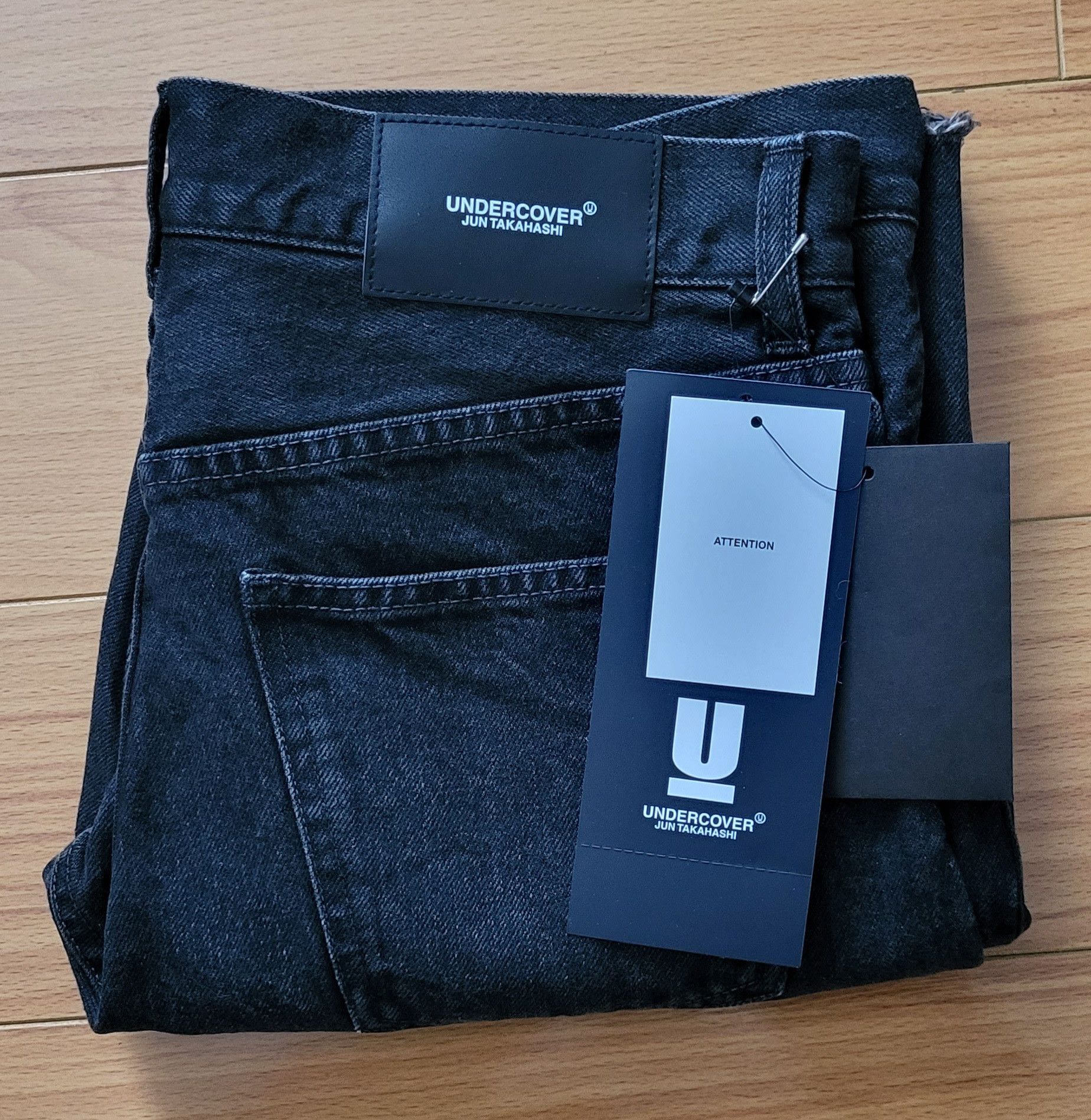 Undercover New Undercover 2023SS Black Zipper Knee Jeans UC1C4503 Size US 32 / EU 48 - 1 Thumbnail
