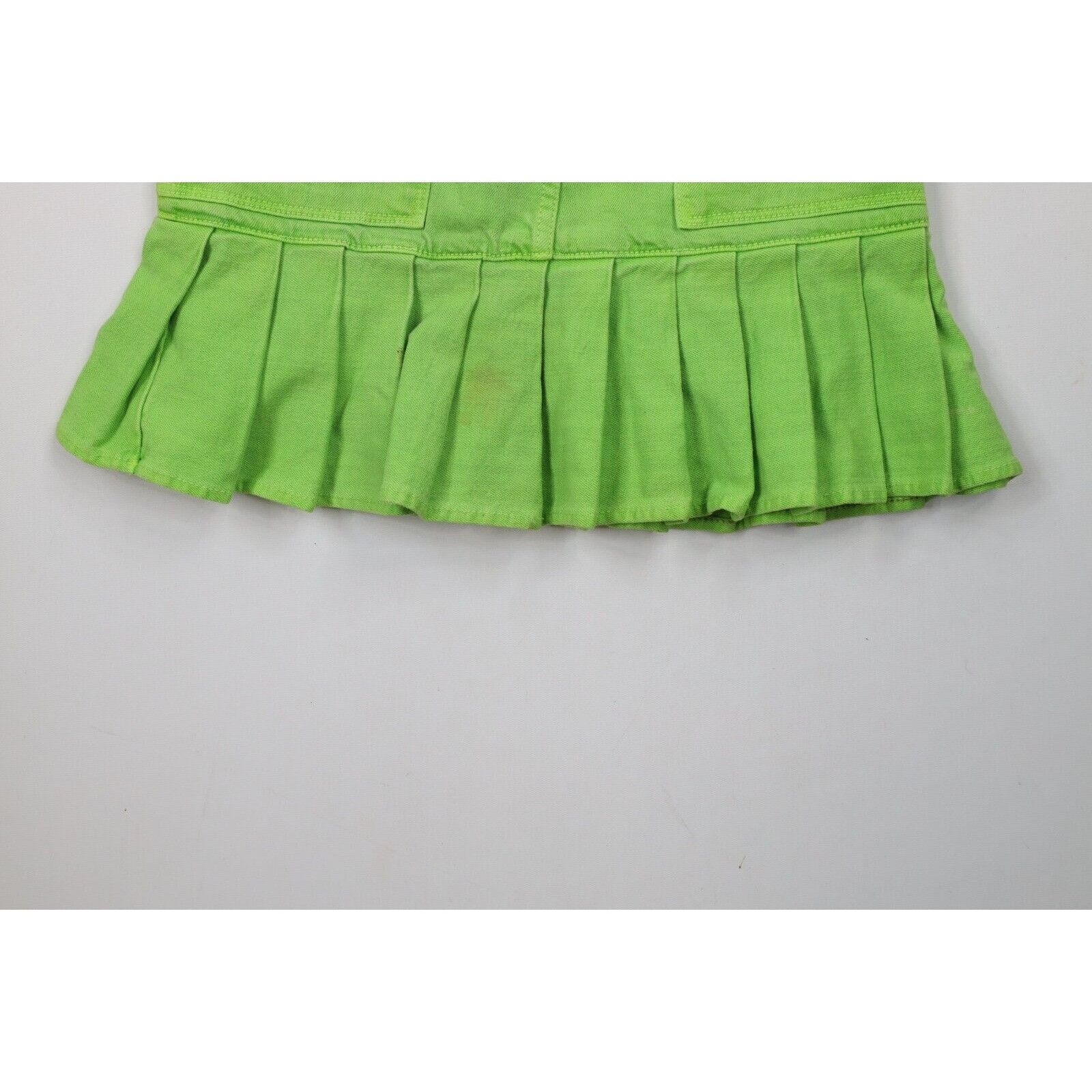 Vintage × Von Dutch Vintage 90s Y2K Von Dutch Babydoll Ruffled Denim Mini Skirt Size 26" / US 2 / IT 38 - 13 Thumbnail