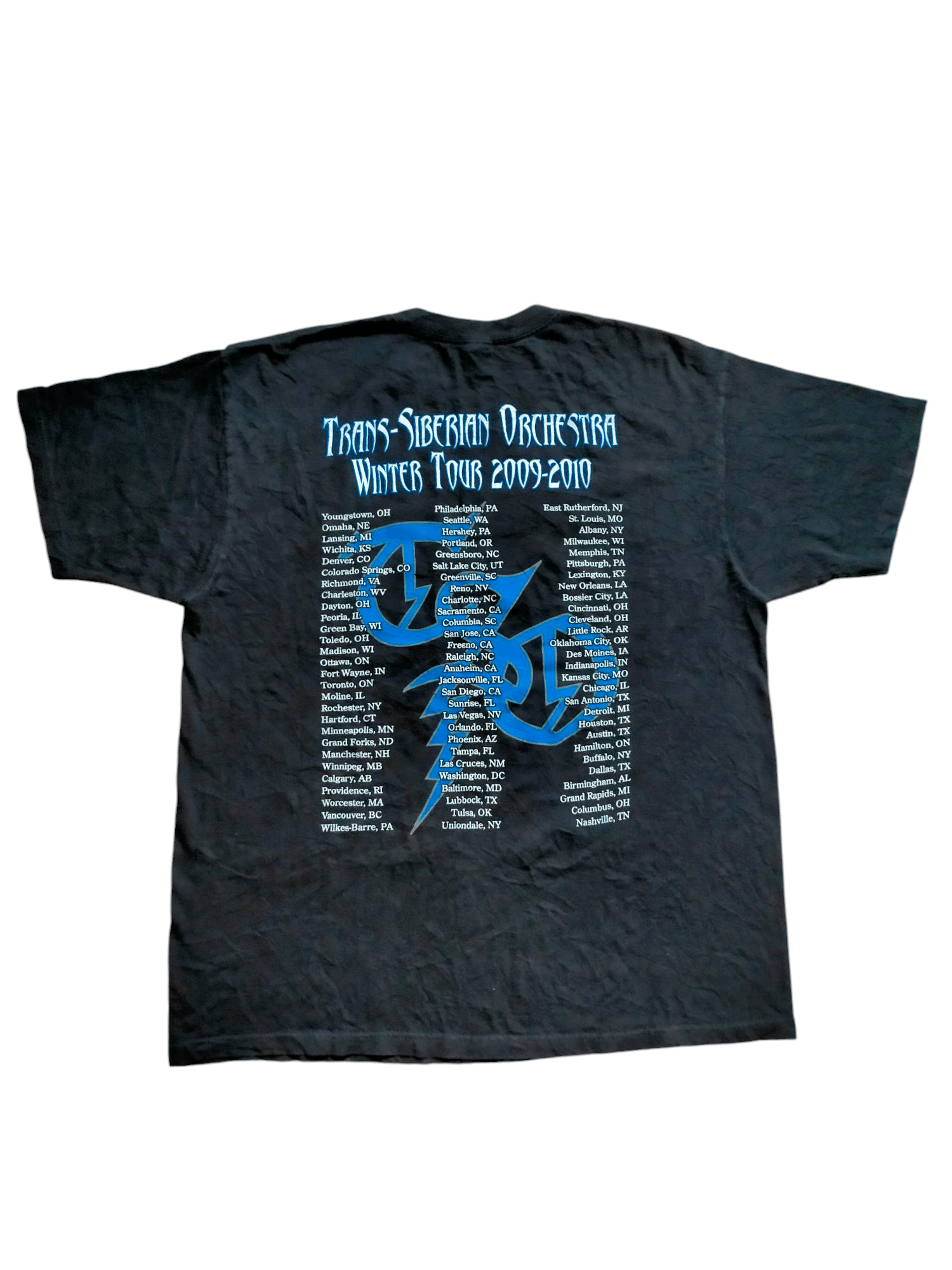 Band Tees × Vintage Vintage 2009 Trans-Siberian Orchestra Band tees Black tee Size US XL / EU 56 / 4 - 5 Thumbnail