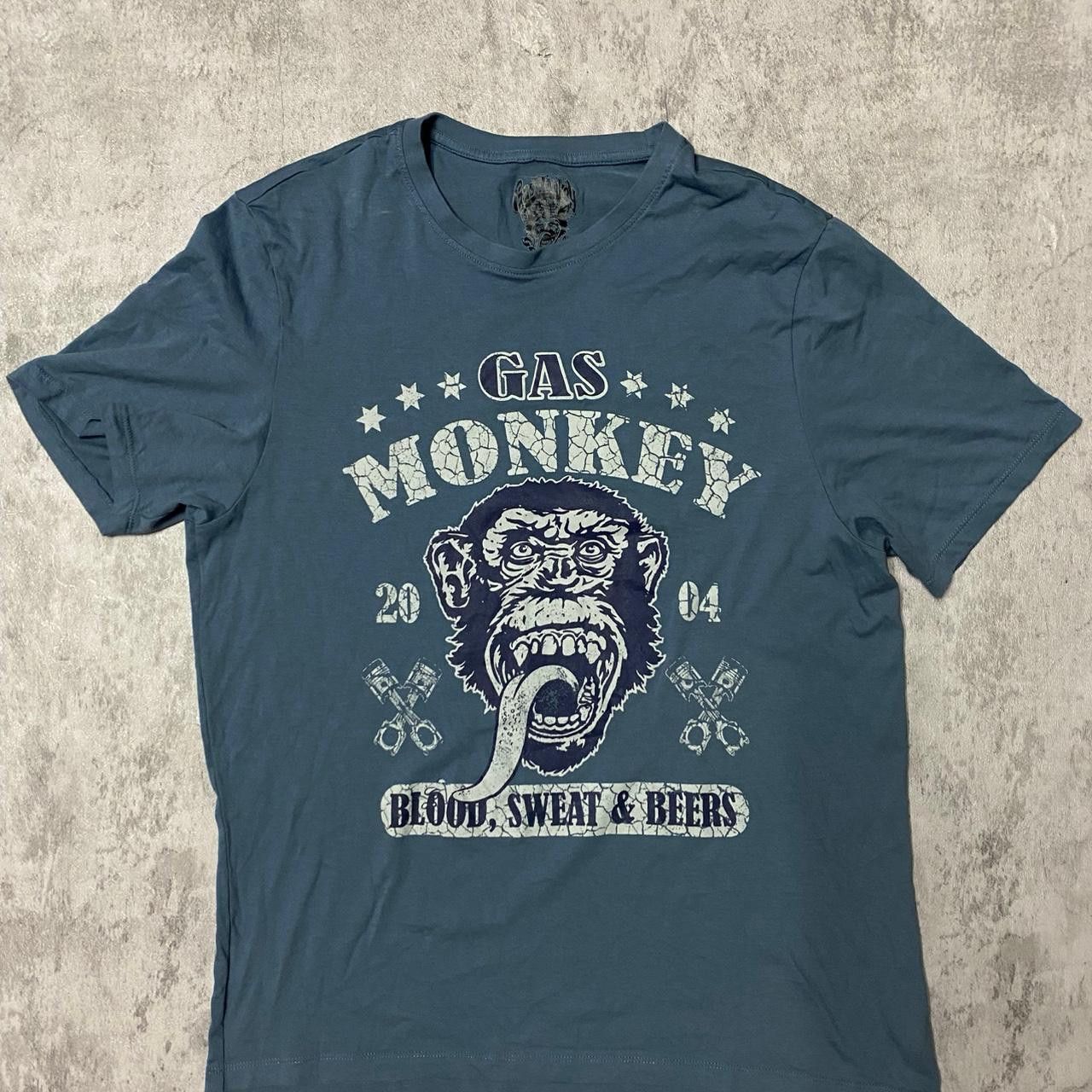 Other Blue Gas Monkey t-shirt #bikerstyle Size US L / EU 52-54 / 3 - 1 Thumbnail
