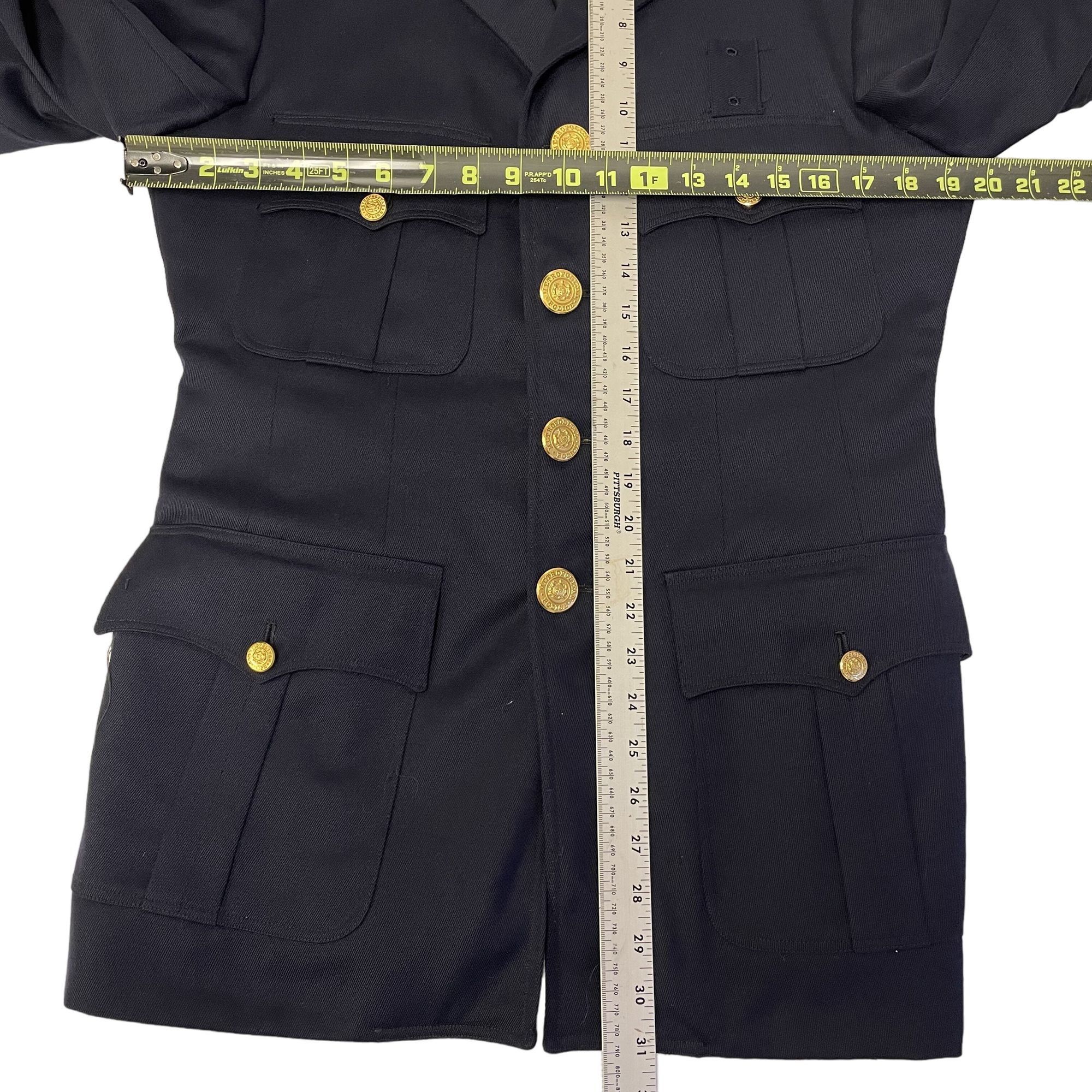 Other Vtg Blue GABARDINE Sport Coat METROPOLITAN POLICE Jacket Size 38R - 9 Thumbnail