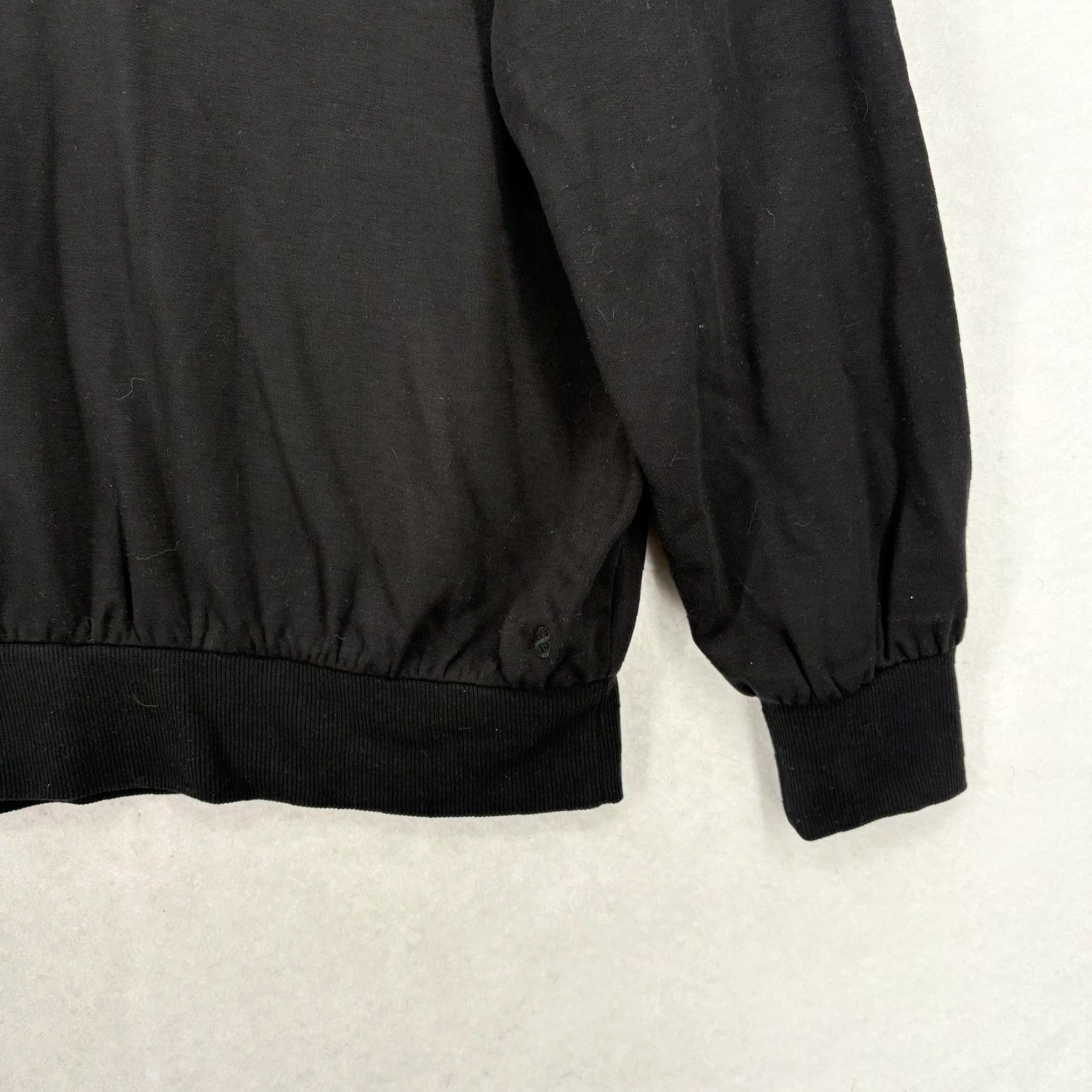 Lou & Grey Lou & Grey Signaturesoft Mock Neck 1/2 Zip Pullover Womens M Black Casual Sweatshirt Size M / US 6-8 / IT 42-44 - 3 Thumbnail