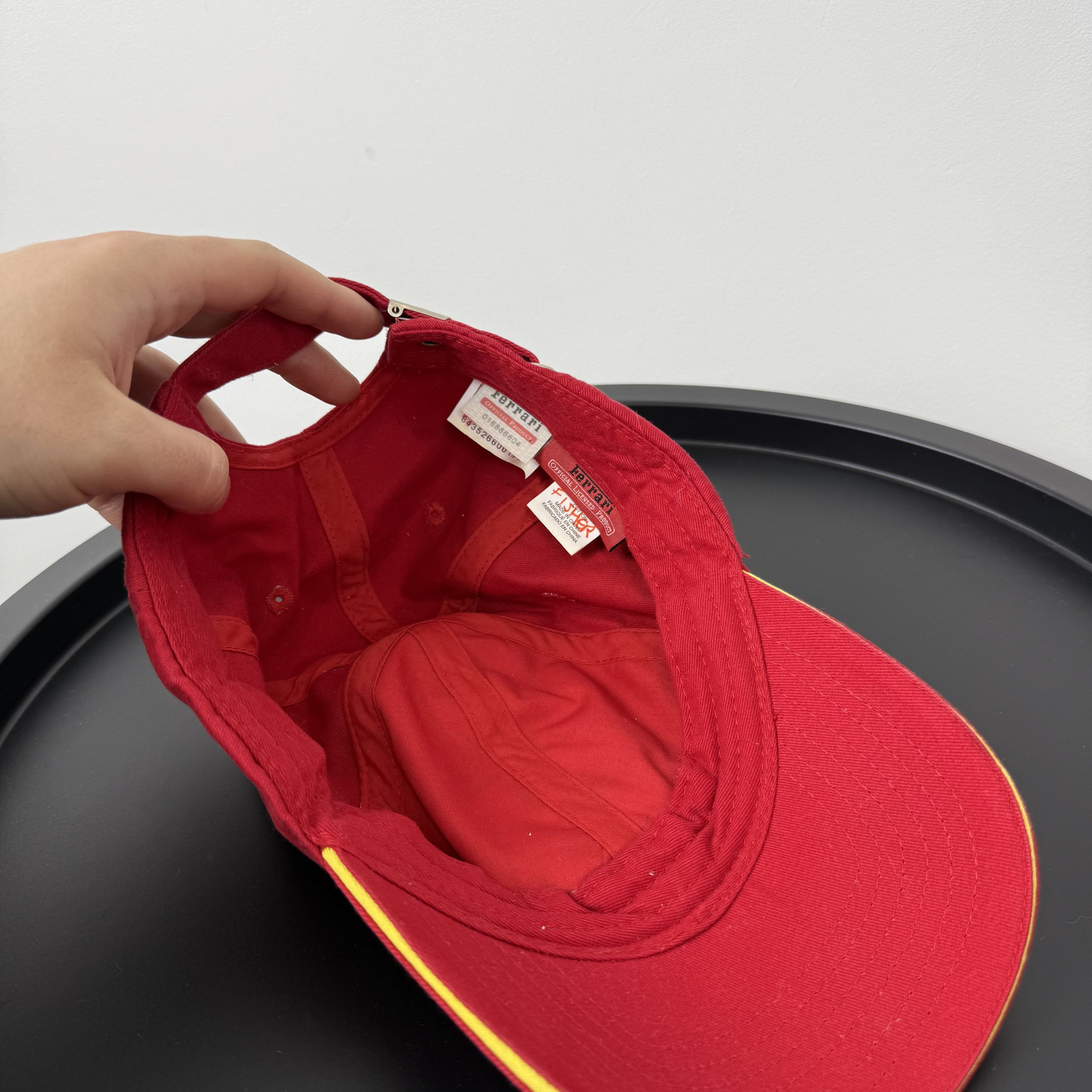 Ferrari Vintage Scuderia Ferrari 90s F1 Racing Red Baseball Cap Hat Size ONE SIZE - 5 Thumbnail
