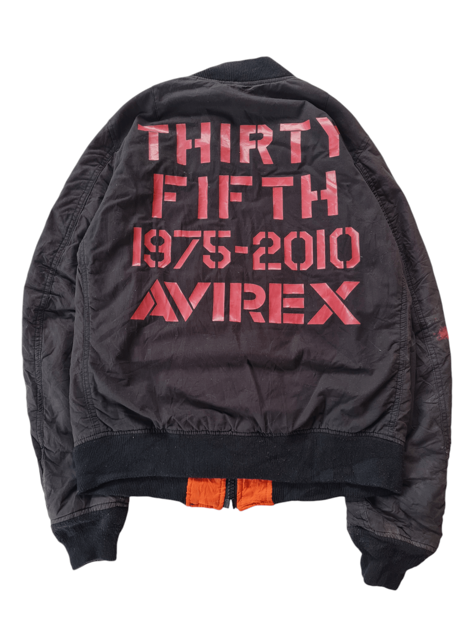 Vtg Avirex Anniversary 35th 2010 Bomber Jacket Revisible