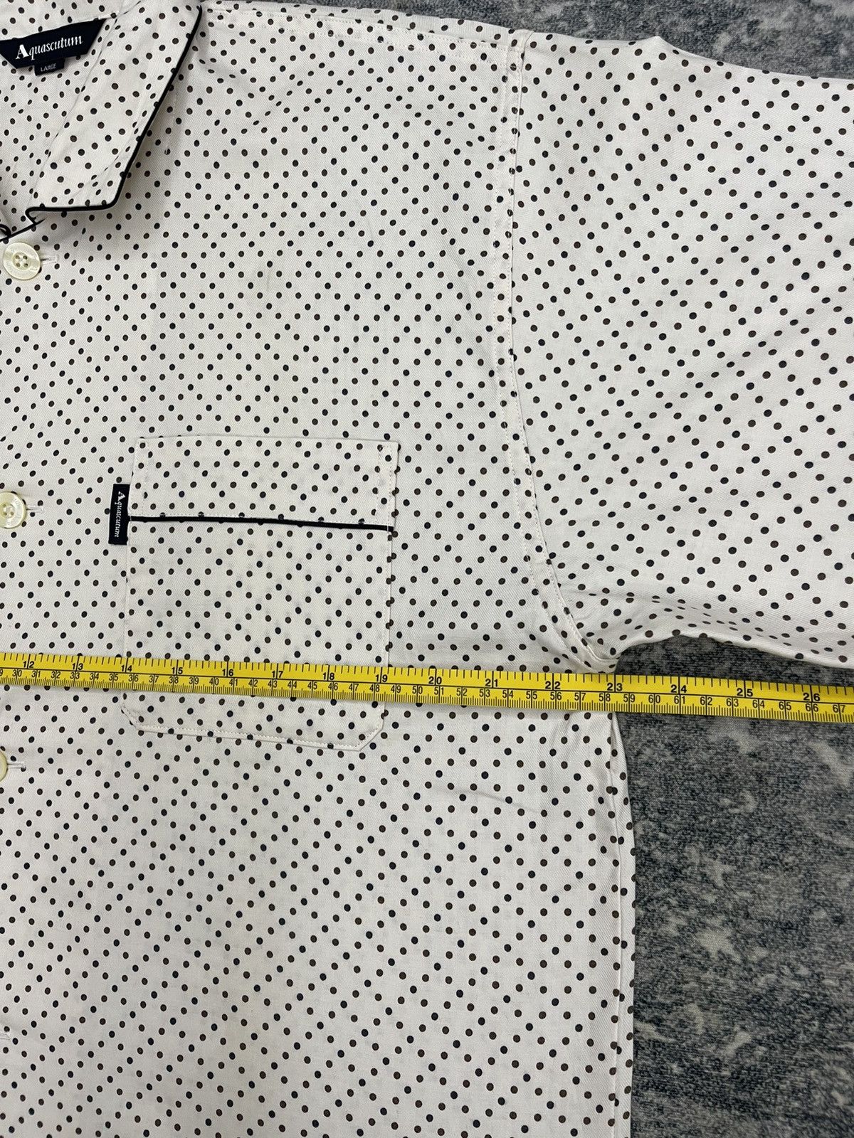 Aquascutum Aquascutum London Polka Dot Camp Collar Loungewear Shirt Size US L / EU 52-54 / 3 - 8 Thumbnail