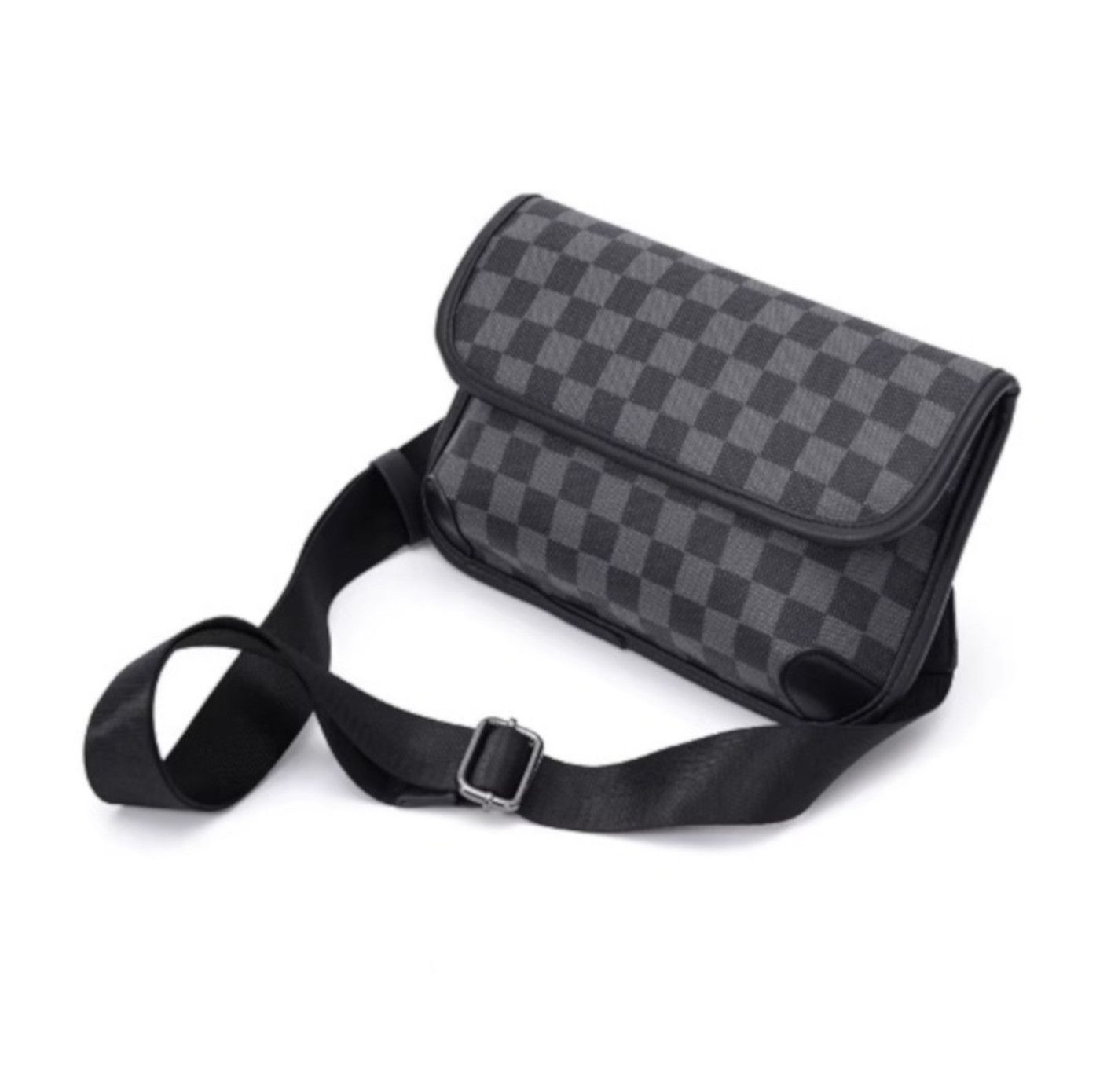 Designer × Japanese Brand Vintage Hippie Futuristic Check Shoulder Bag Rave Unique Size ONE SIZE - 4 Thumbnail