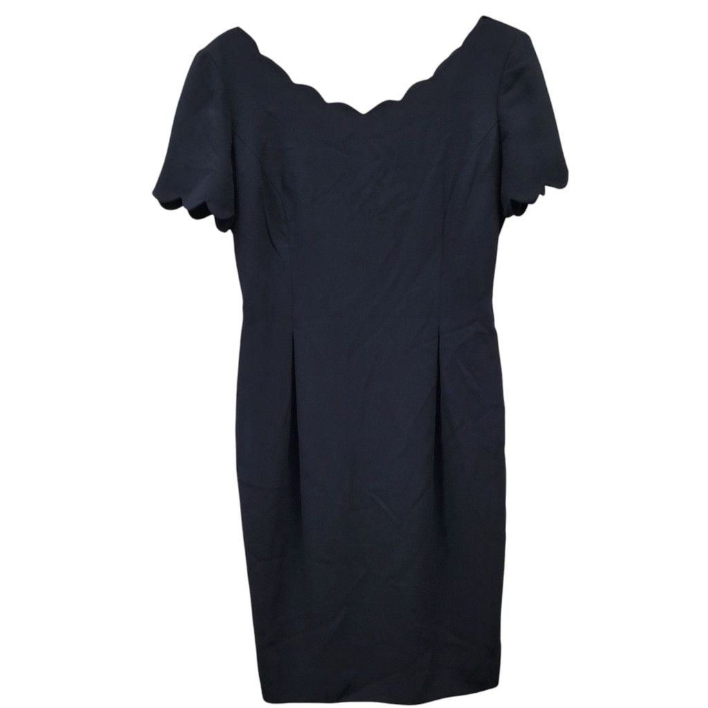 MAGGY LONDON Maggy London V-neck Front & Back Knee-length Dress Black Size M / US 6-8 / IT 42-44 - 5 Thumbnail