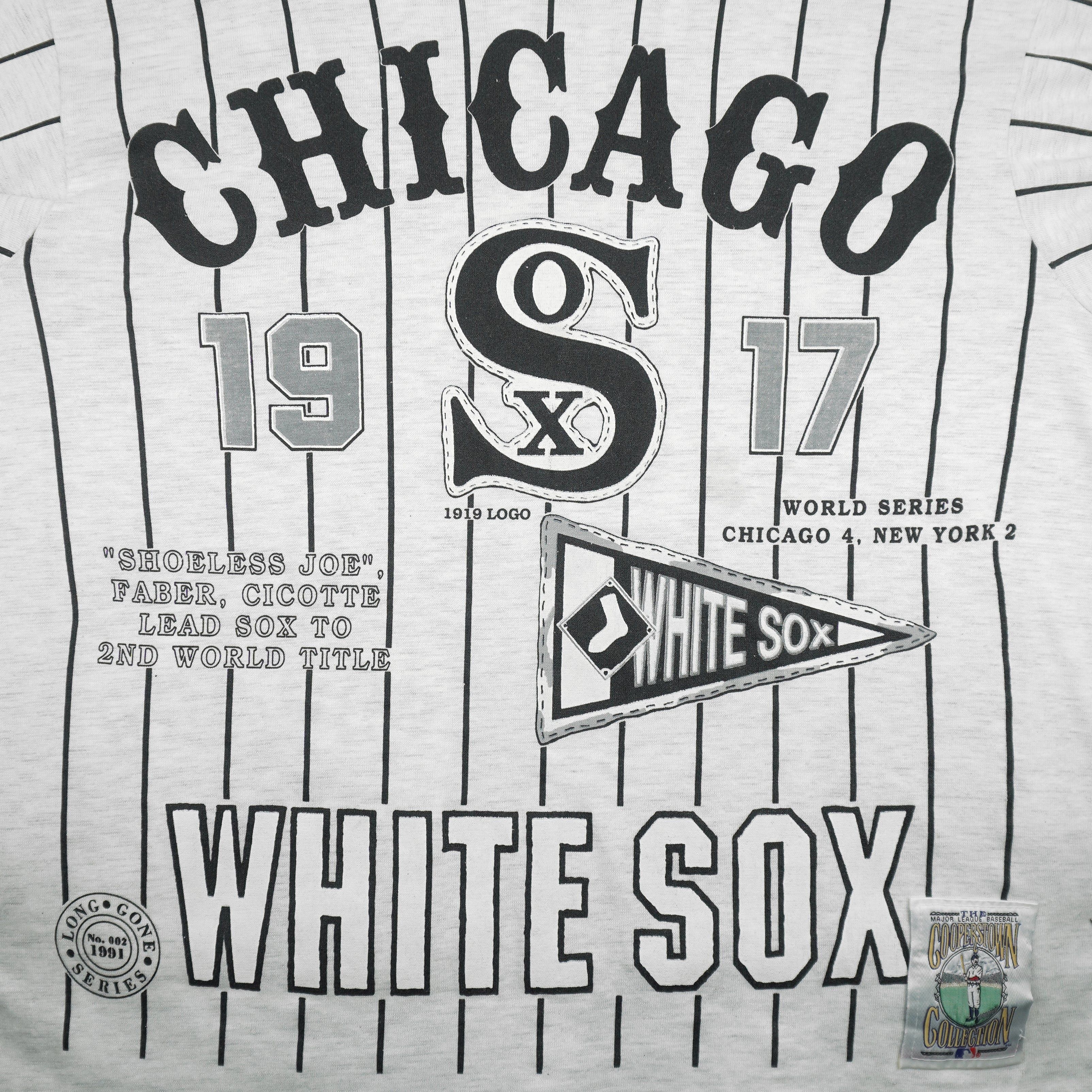 MLB Long Gone - Chicago White Sox 1917 World Series T-Shirt 1991 Size US L / EU 52-54 / 3 - 7 Thumbnail