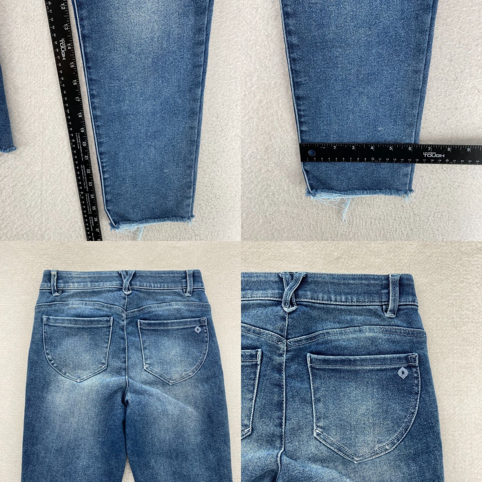 Vintage Democracy Jeans Ab Technology Women's 6 Ankle Skinny Medium Blue Stretch Denim Jeans Size 28" / US 6 / IT 42 - 8 Thumbnail