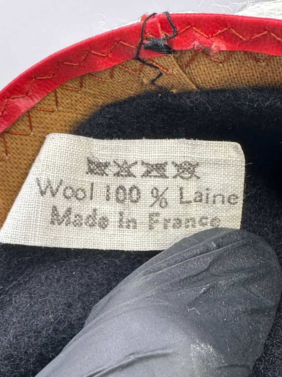 Vintage Biarritz Black Wool Beret Vintage 50s/60s France French Size ONE SIZE - 6 Thumbnail