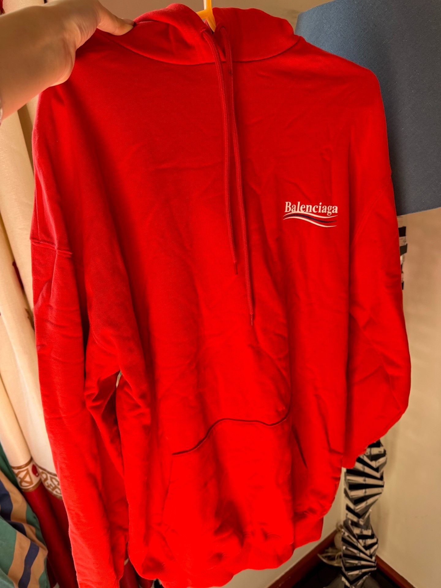Balenciaga Balenciaga Alphabet wavy print loose-fitting hoodie 2501-Ne Size XS / US 0-2 / IT 36-38 - 1 Thumbnail