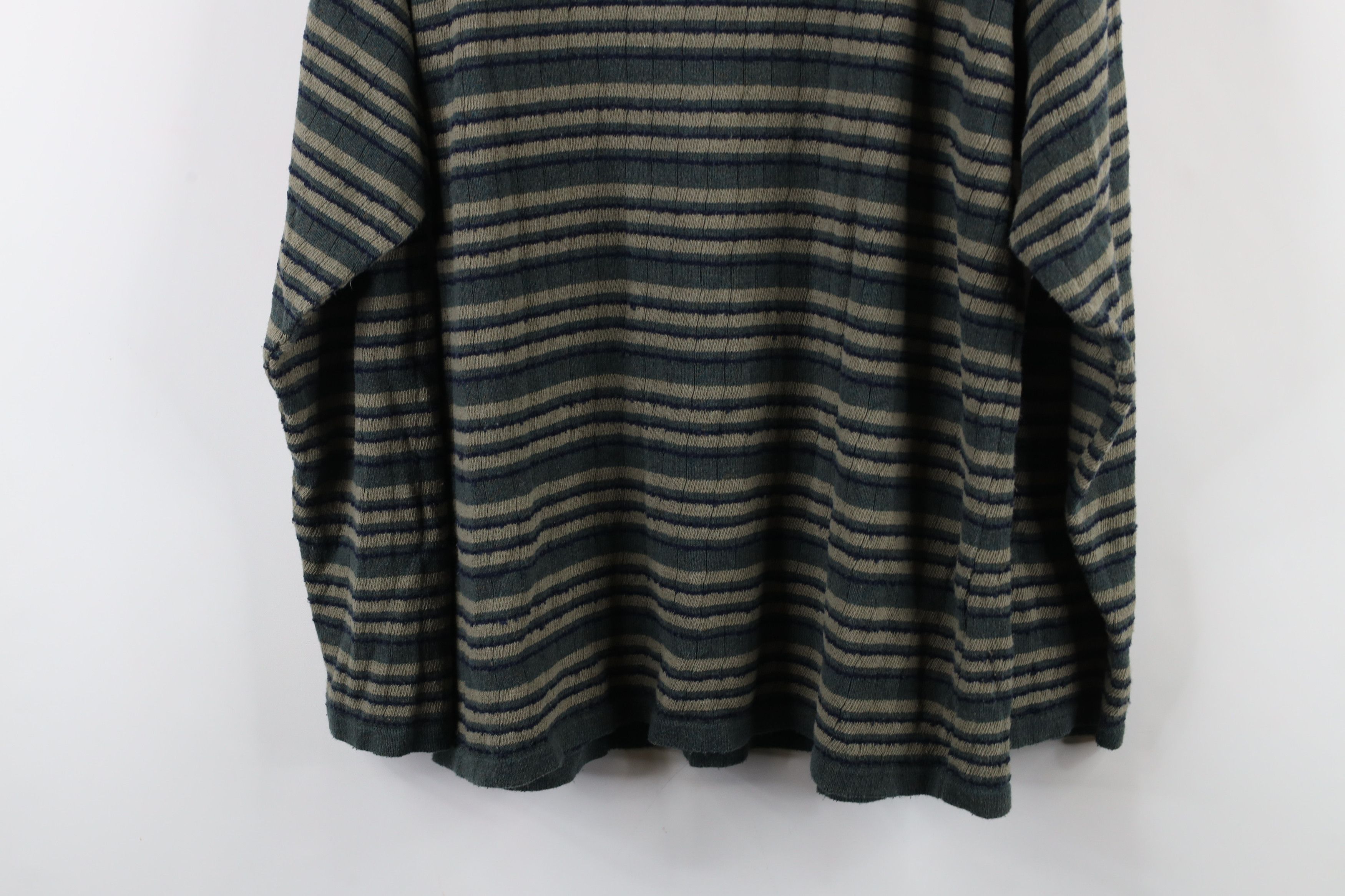 Vintage Vintage 90s Streetwear Block Lightweight Knit Henley Sweater Size US XL / EU 56 / 4 - 12 Thumbnail