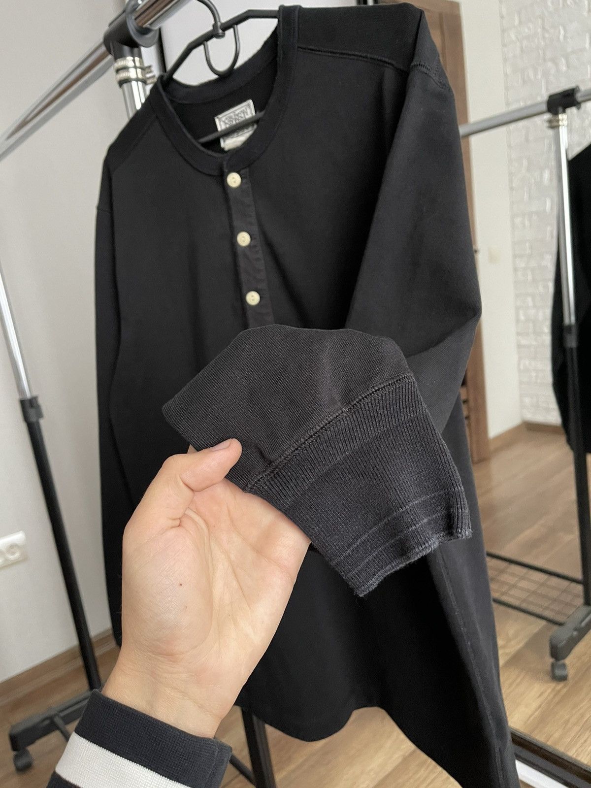 Bronson MFG. CO. Bronson Mfg Heavyweight Henley Long Sleeve T-Shirt Pullover Size US XXL / EU 58 / 5 - 8 Thumbnail