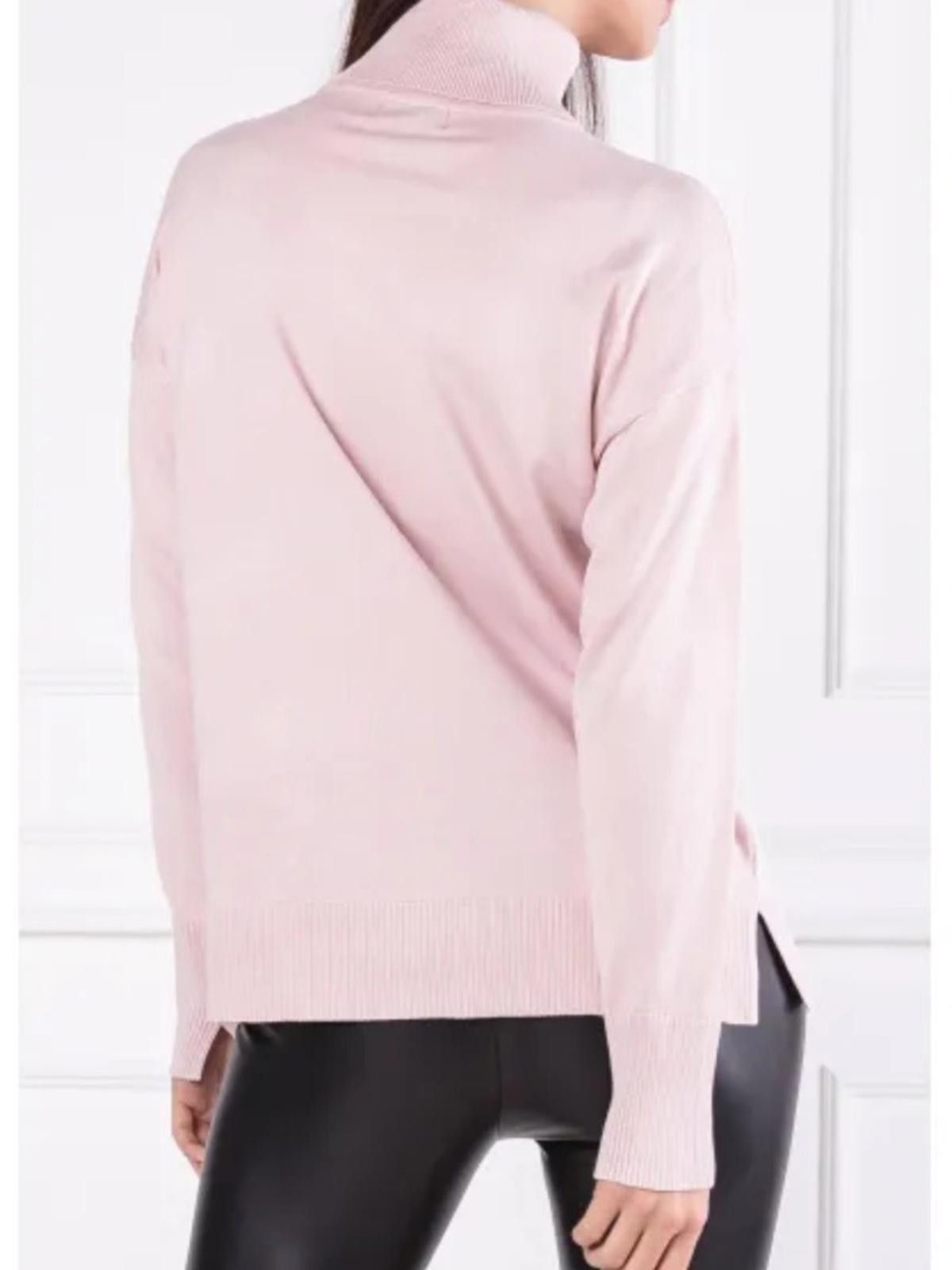 DKNY DKNY / Logo Turtleneck Sweater / Blush Pink Size S / US 4 / IT 40 - 6 Thumbnail