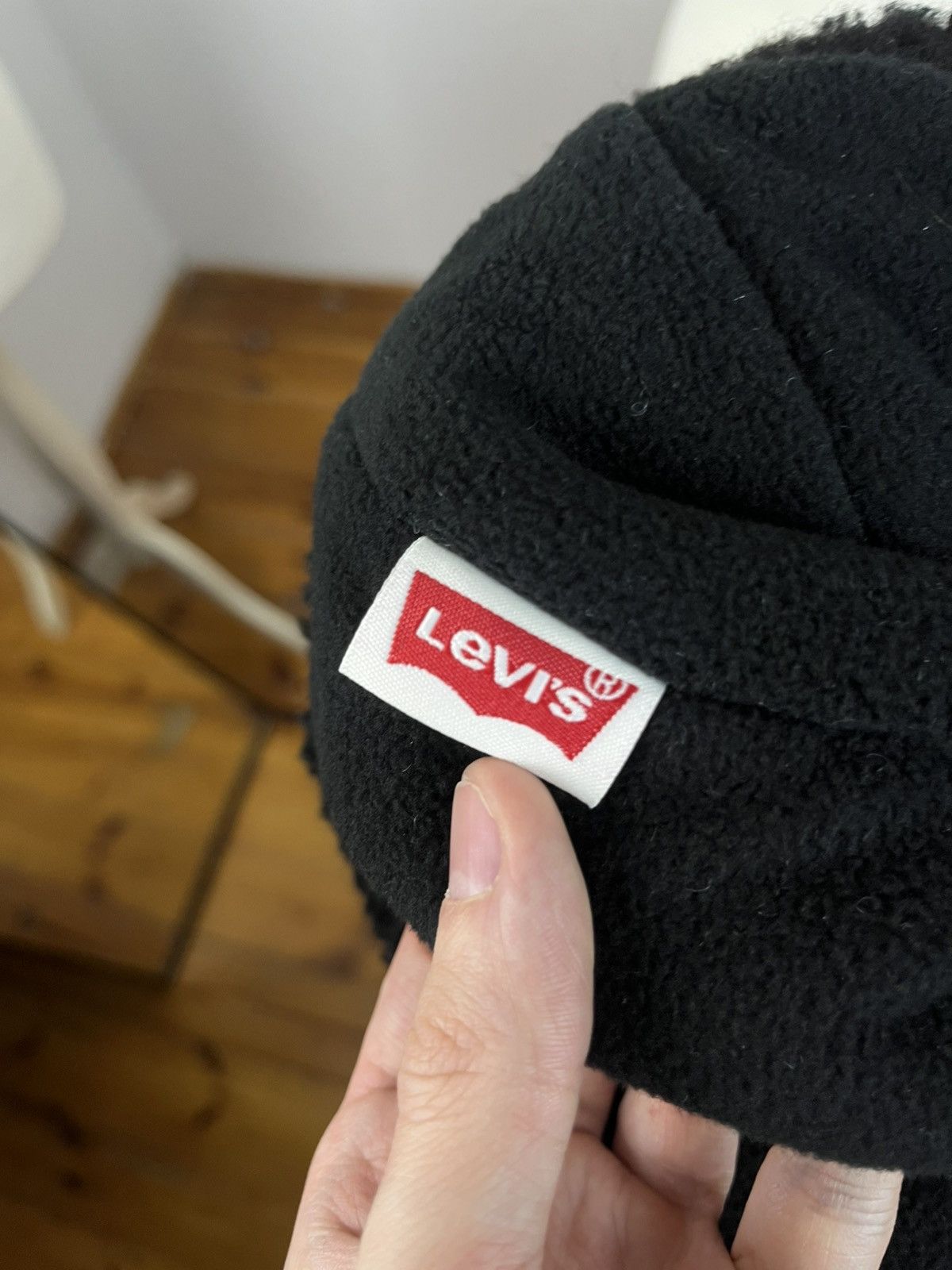 Levi's × Vintage Black Sherpa Flannel Ushanka Aviator Trapper Beanie Hat Size ONE SIZE - 7 Thumbnail