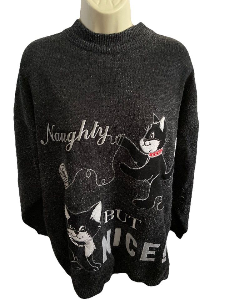Other VINTAGE RETRO 90s 80s COTE A COTE JUMPER SWEATER ONE SIZE Size US XL / EU 56 / 4 - 1 Thumbnail