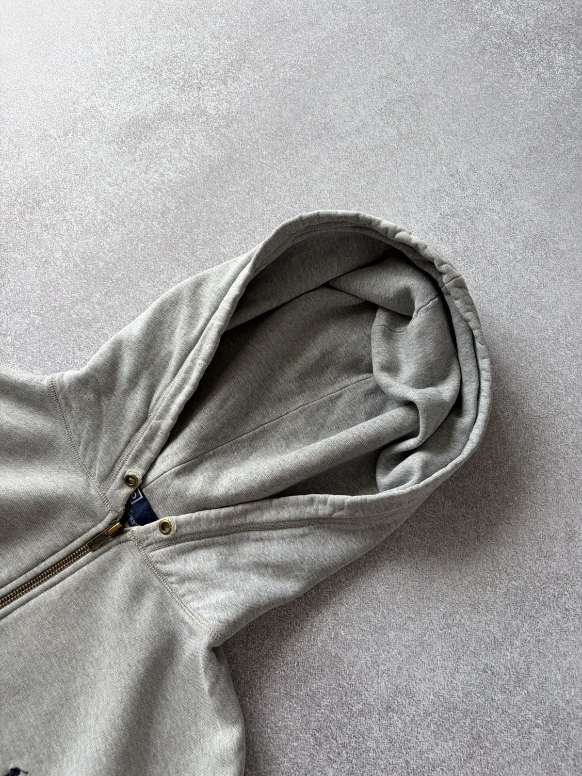 Polo Ralph Lauren VTG Polo Ralph Lauren Half Zip Hoodie Gray Navy Men’s SZ XL Size US XL / EU 56 / 4 - 6 Thumbnail