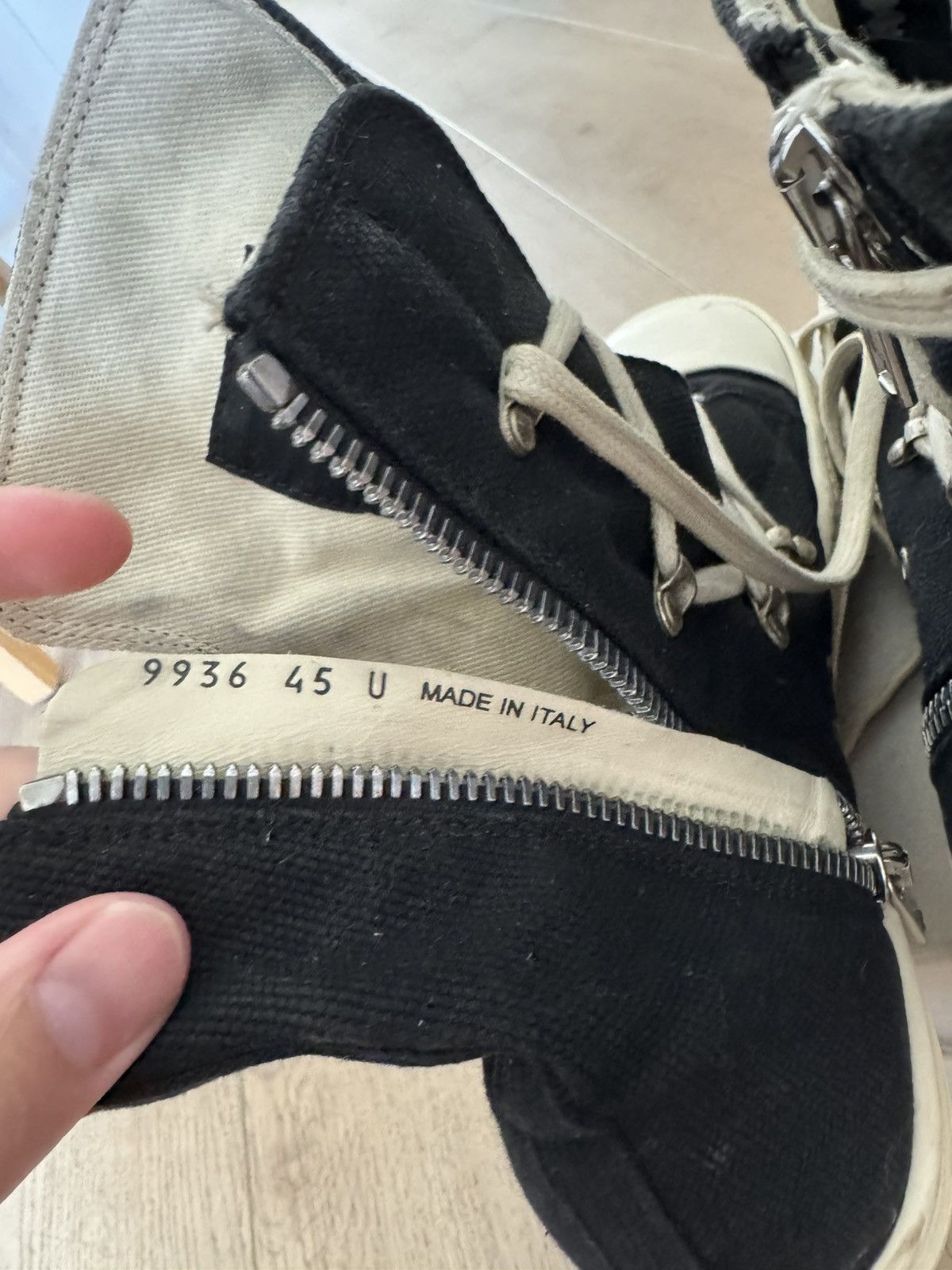 Rick Owens Hexagram ramones Size US 12 / EU 45 - 9 Thumbnail