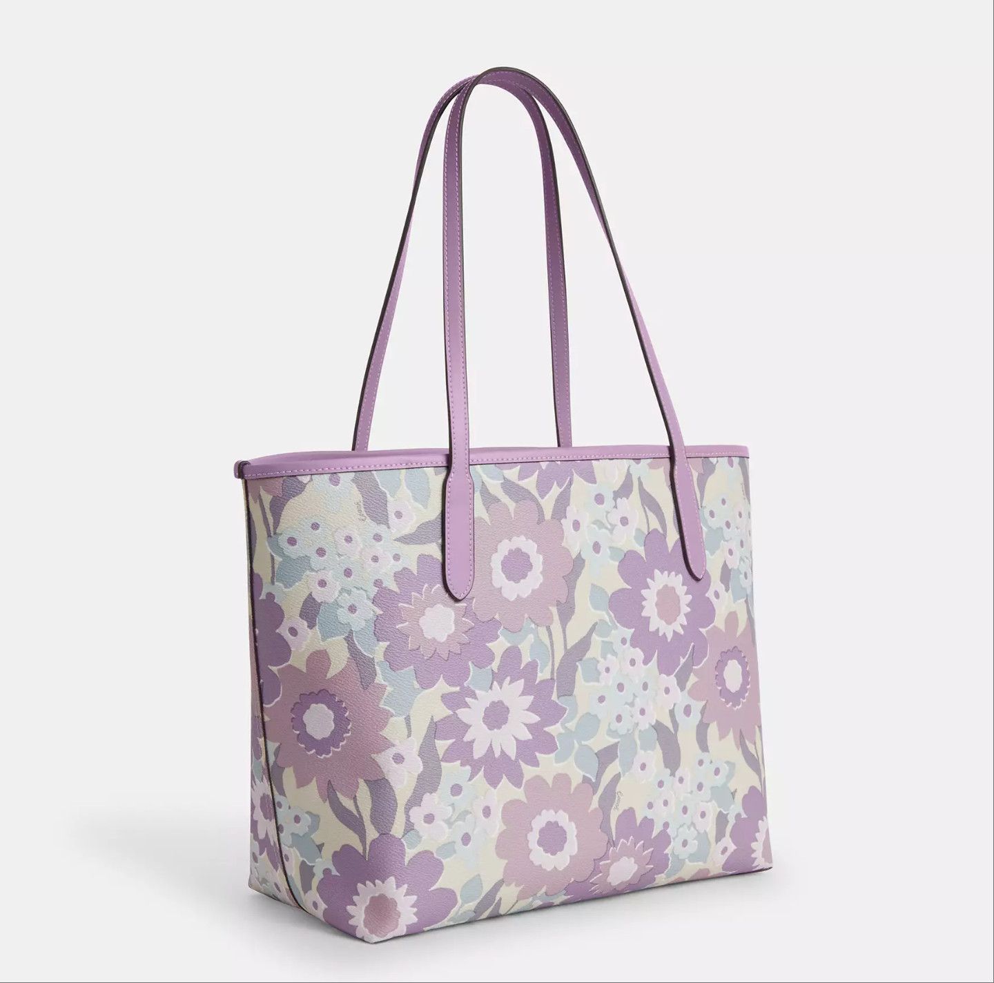 Coach NWT Coach City Tote Bag With Floral Print CBG78 Size ONE SIZE - 10 Thumbnail