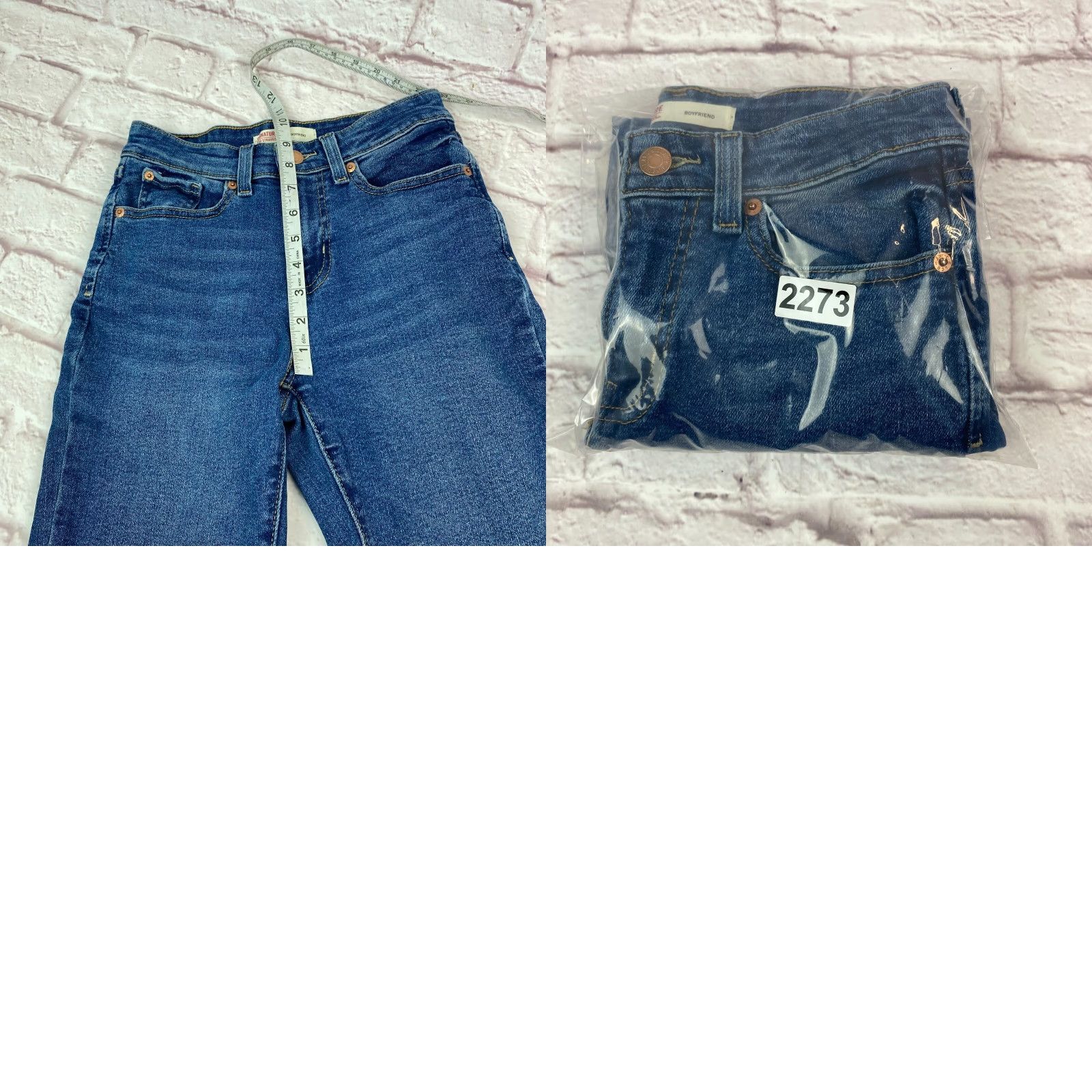 Levi's Signature Levi Strauss Jeans Boyfriend Teens Size 2 Mid-Rise Distressed Cuffed Size 26" / US 2 / IT 38 - 9 Thumbnail