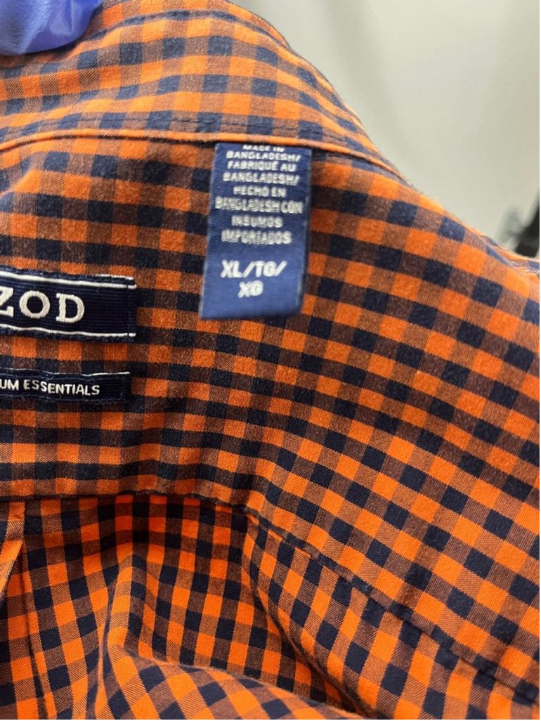 Izod IZOD Premium Essentials XL Button-Down Shirt –Gingham Checks Size US XL / EU 56 / 4 - 4 Thumbnail