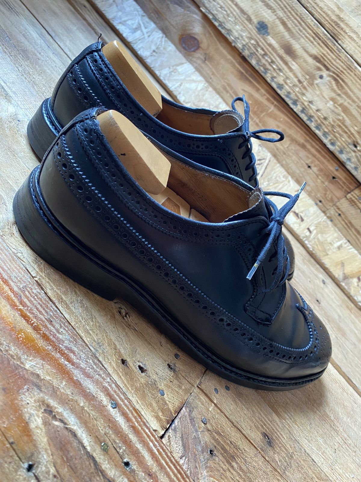 Alden Alden shell cordovan black leather oxford shoes sz 8E Size US 8 / EU 41 - 6 Thumbnail