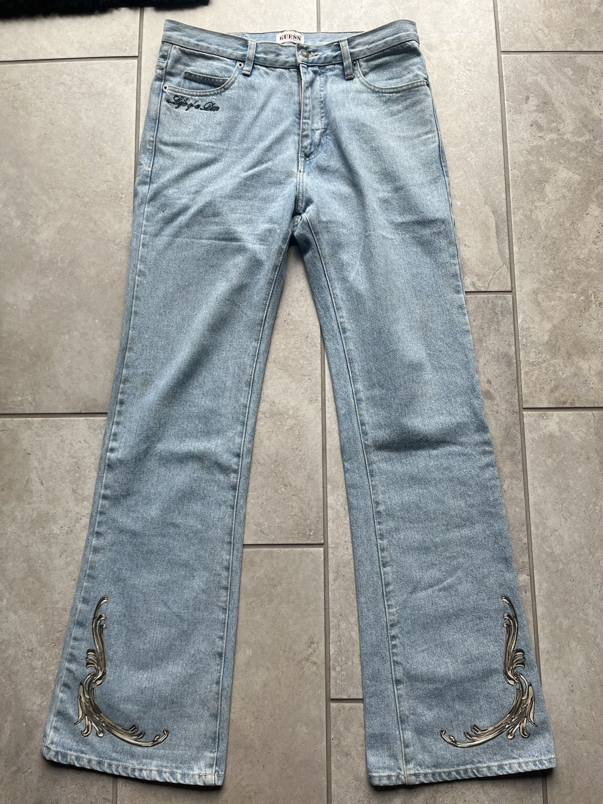 image of Guess X Don Toliver Denim in Blue, Men's (Size 32)