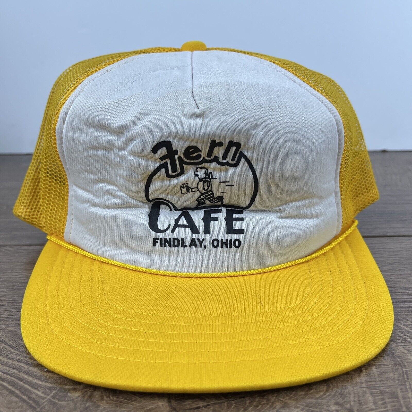 Other Fern Cafe Hat Findlay Ohio Snapback Yellow Adjustable Hat Ad Size ONE SIZE - 3 Thumbnail