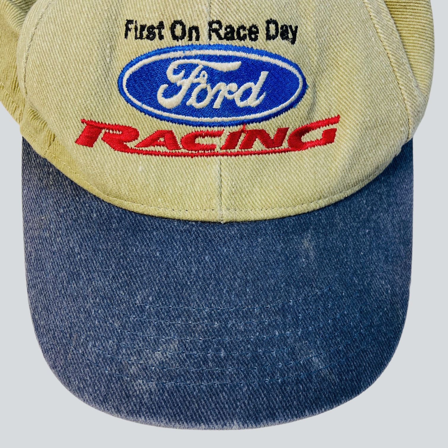 Ford 90s FORD FIRST ON RACE DAY - RARE VINTAGE FADED CAP - № 4165 Size ONE SIZE - 6 Thumbnail
