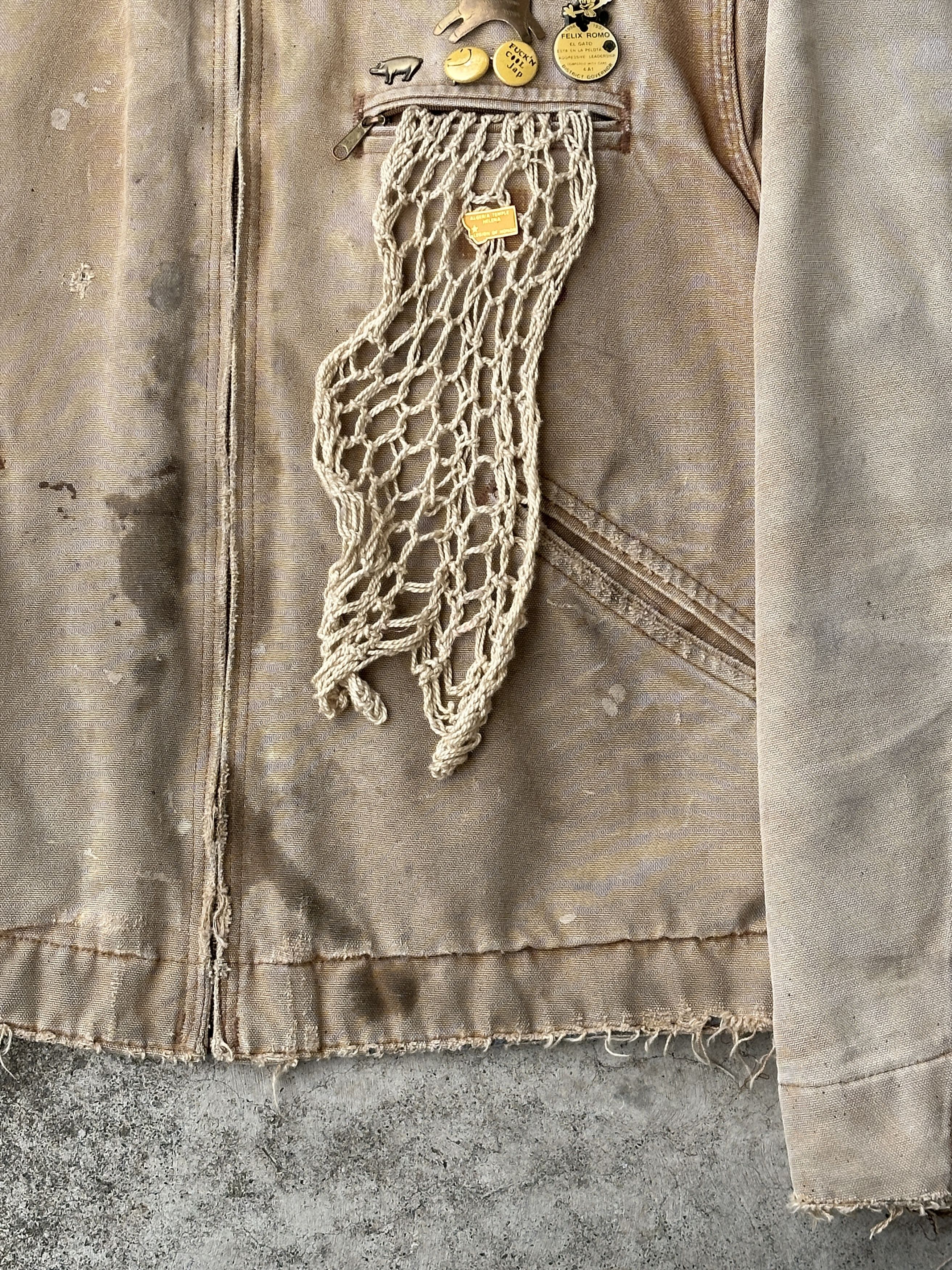 Carhartt Trashed Detroit Faded Dirty Work Jkt Blanket lined Size US L / EU 52-54 / 3 - 7 Thumbnail