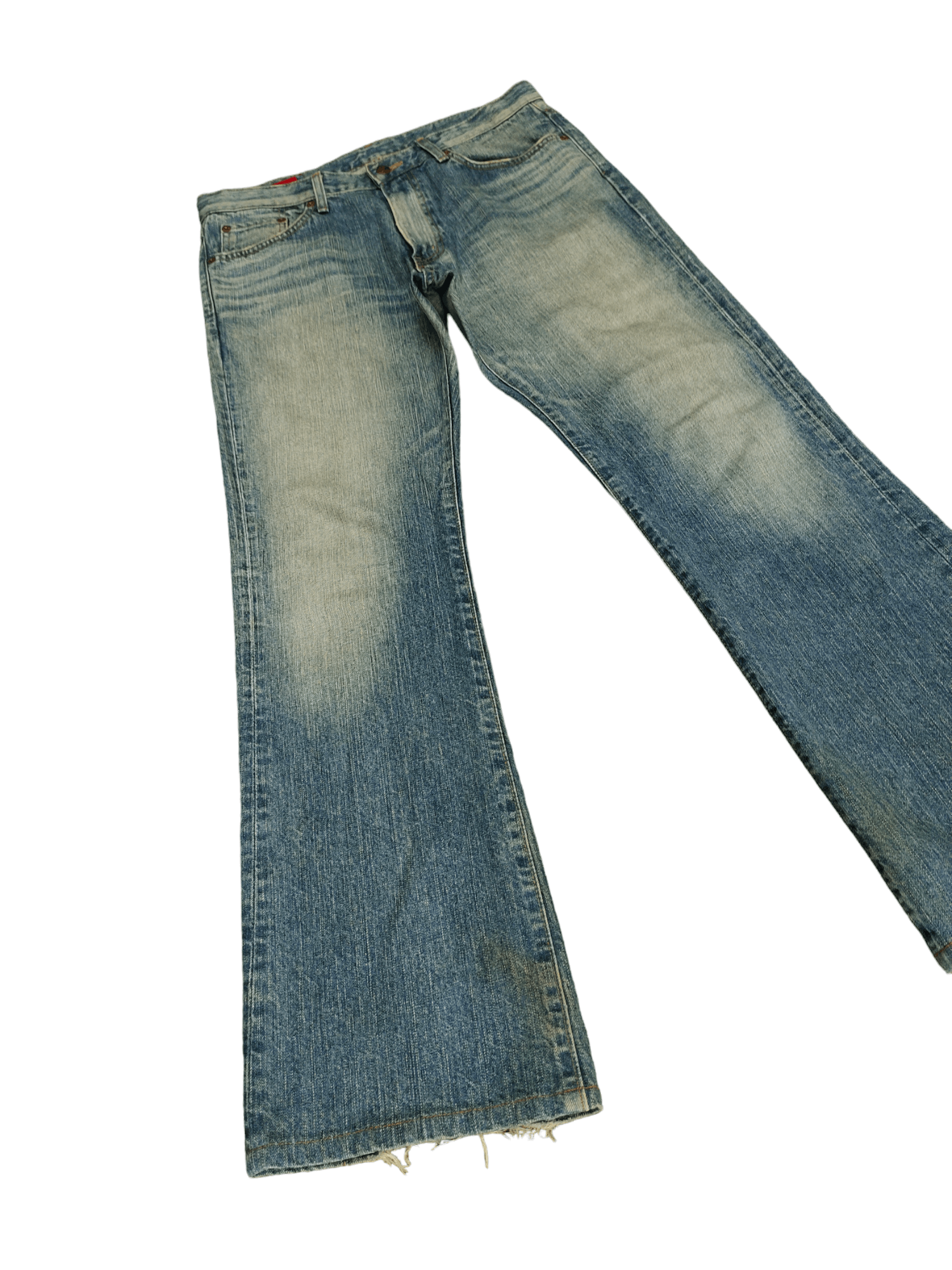 Edwin Flare Jeans Edwin Clawmark Faded Denim Bootcut 1990s Size US 33 - 3 Thumbnail