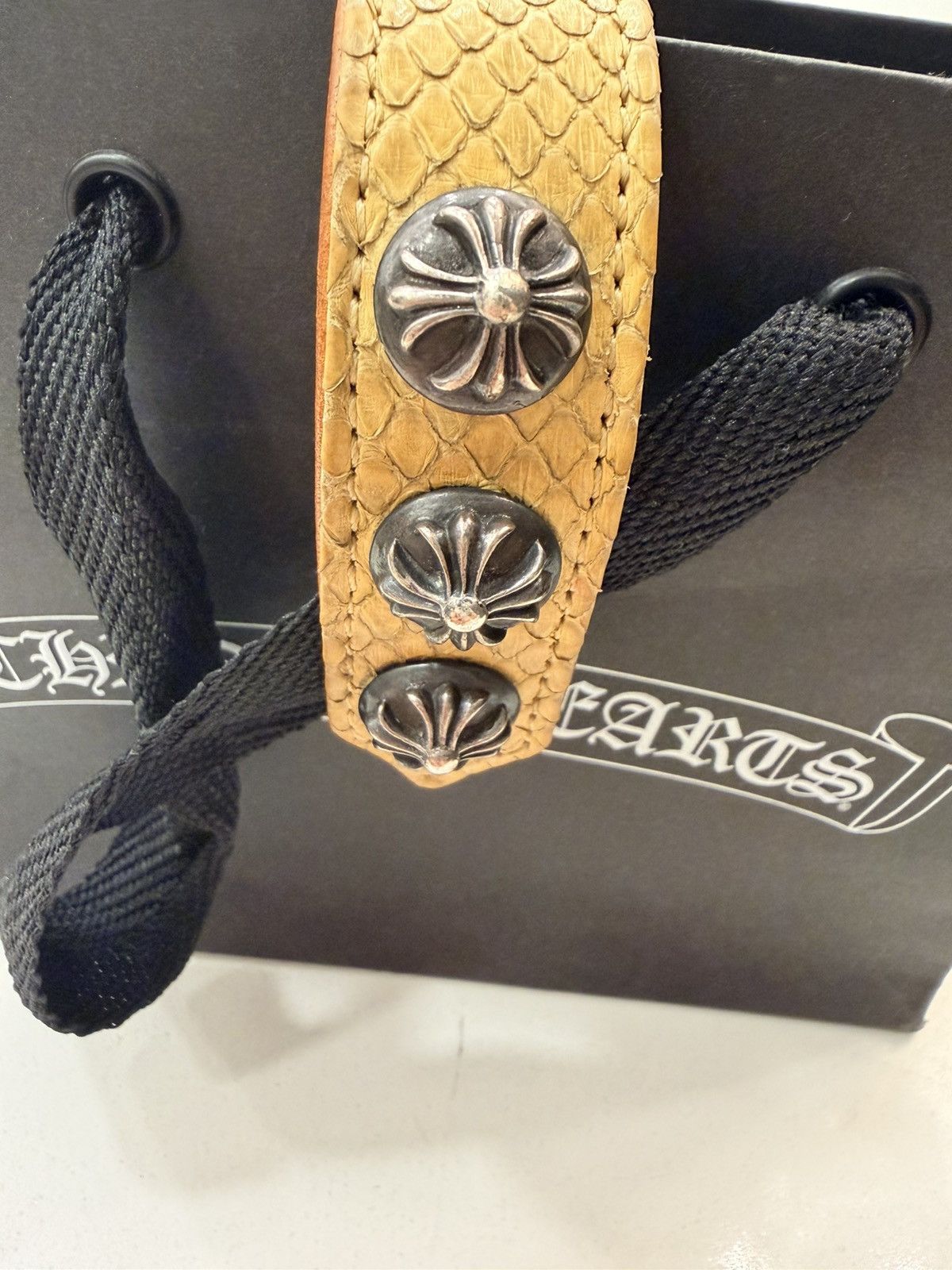 Chrome Hearts Chrome Hearts Leather Bracelet Size ONE SIZE - 3 Thumbnail