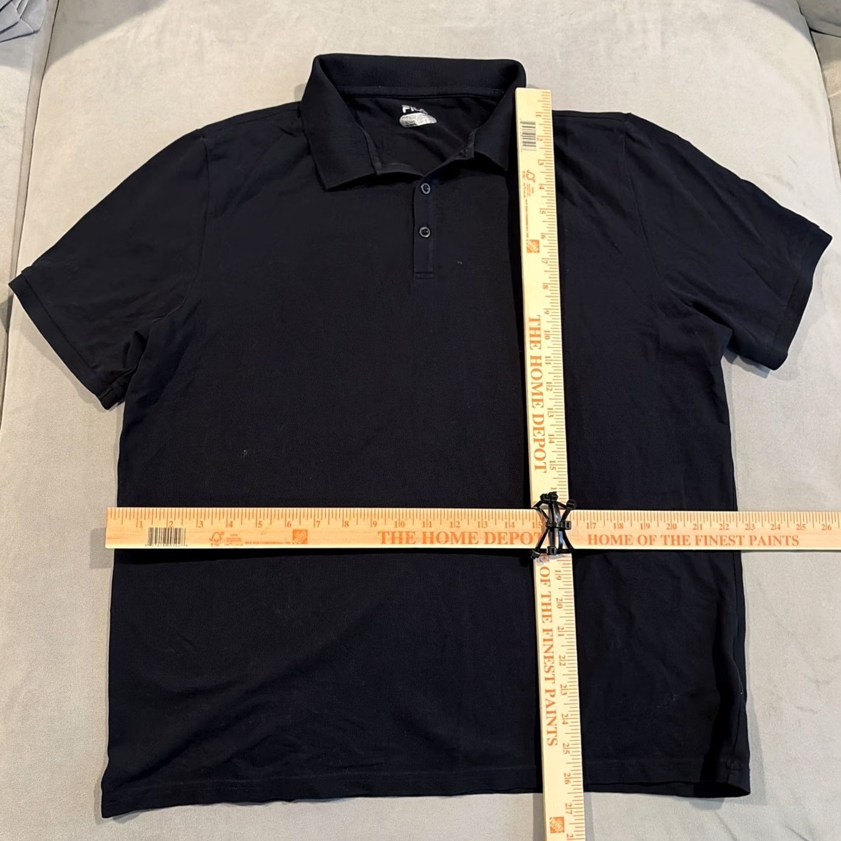 Fila FILA Polo Shirt Short Sleeve Black Men XL Golf Cotton Blend Polo Polo Shirt Mens XL Black FILA Short Sleeve Golf Polo Size US XL / EU 56 / 4 - 4 Thumbnail