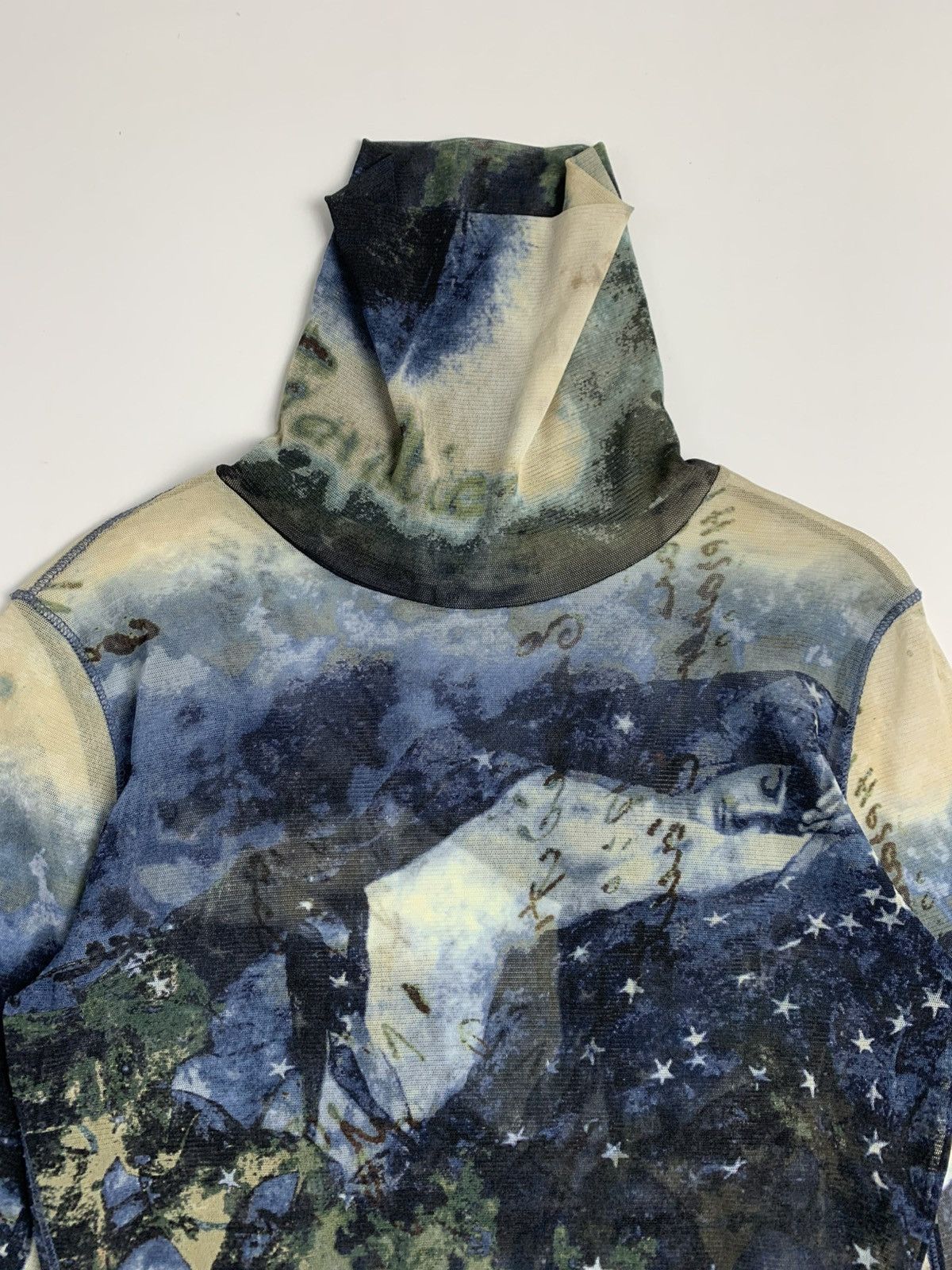 Jean Paul Gaultier Jean Paul Gaultier Femme Mesh Top Star Map Print Size M / US 6-8 / IT 42-44 - 4 Thumbnail